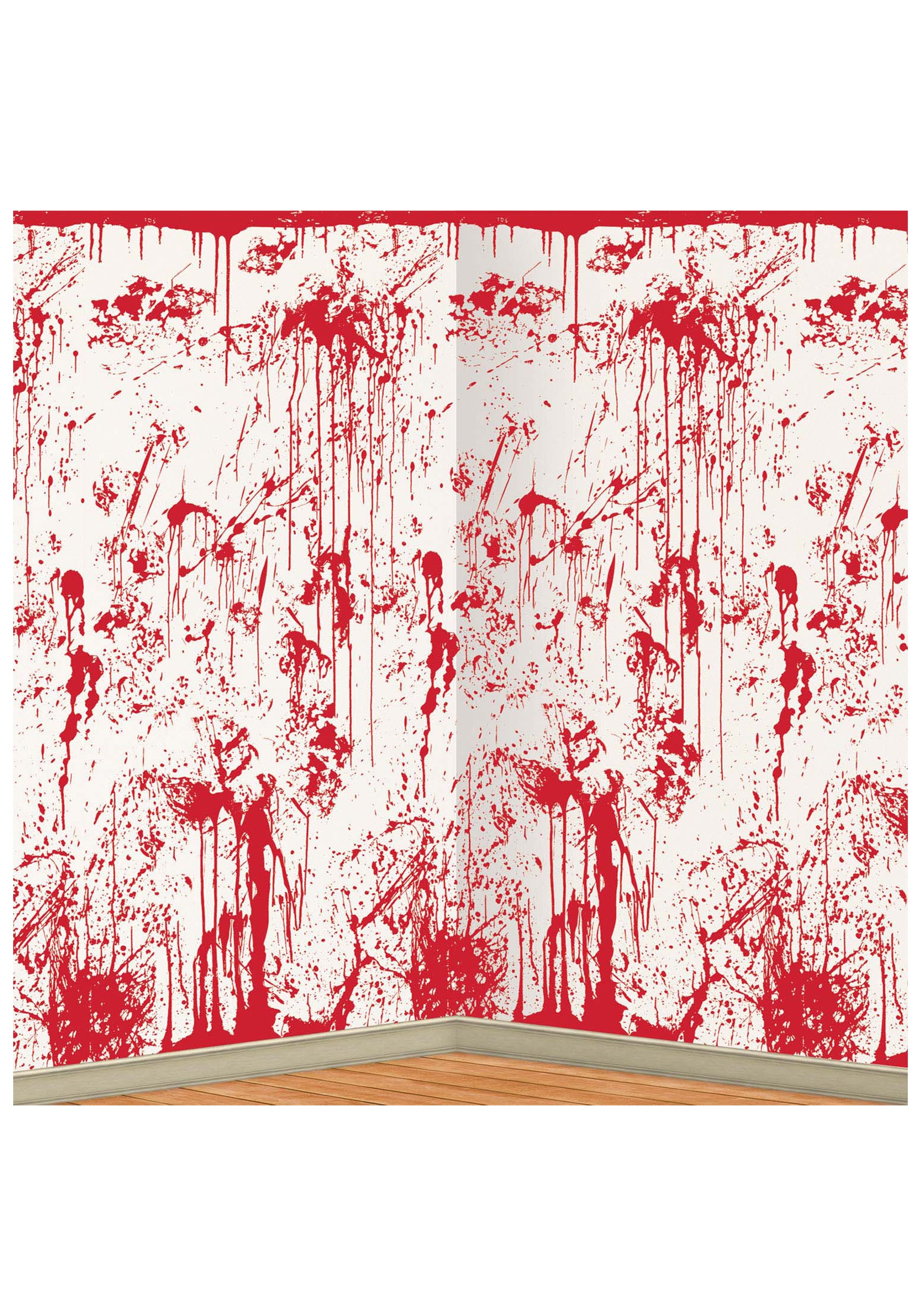 Scary Bloody Wall Backdrop Decoration