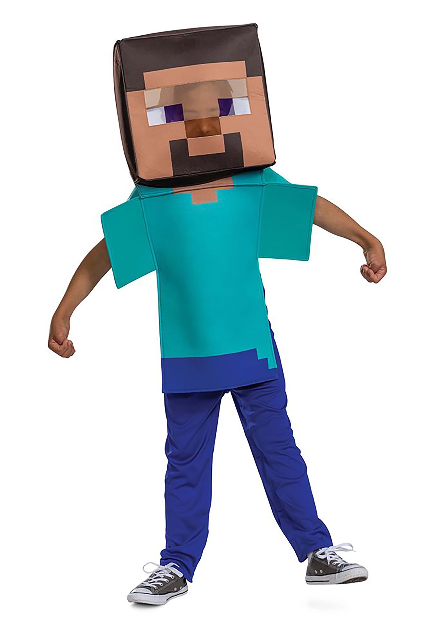 Kid's Minecraft Adaptive Steve Costume