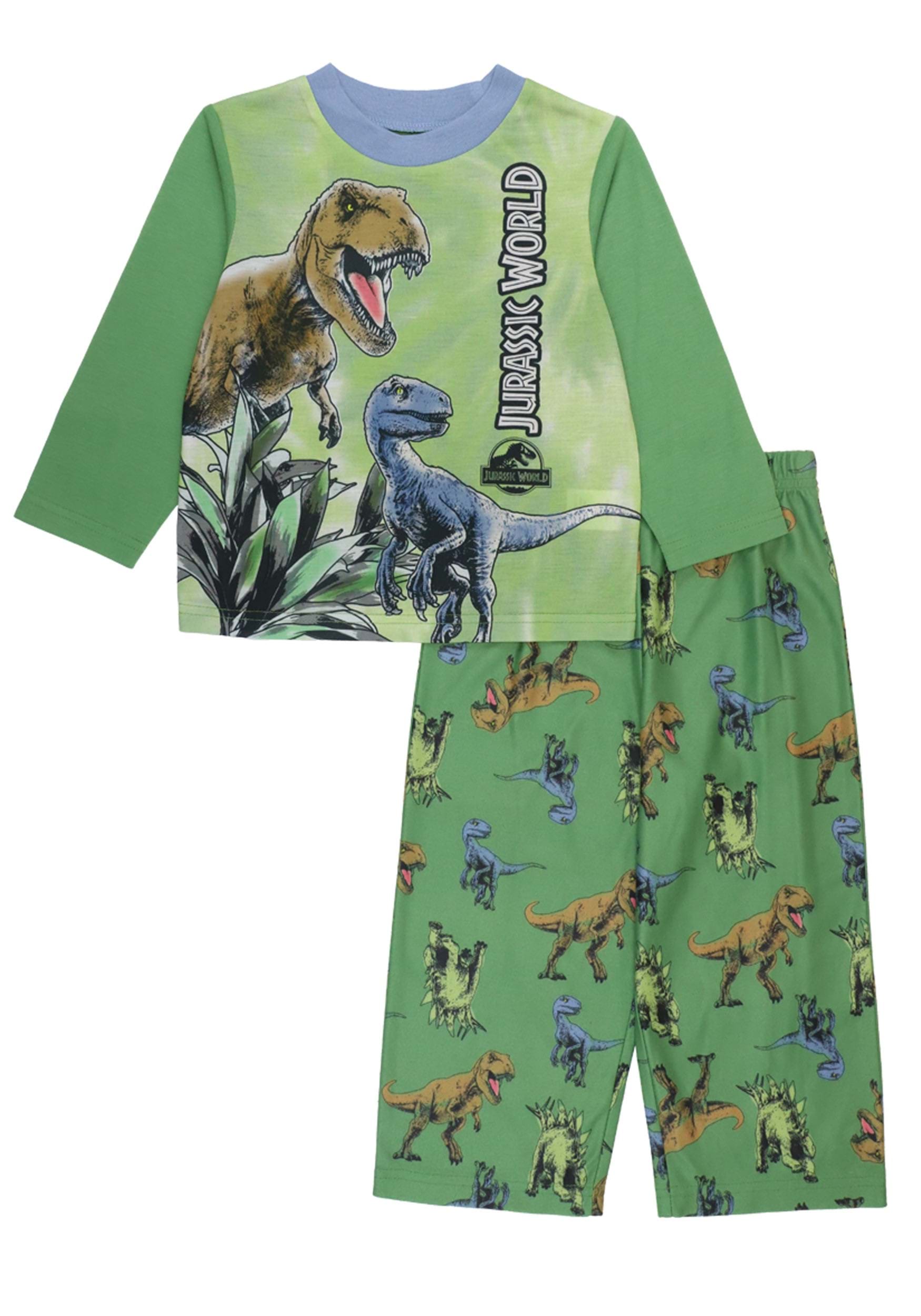 Boy's Green Jurassic World Sleep Set for Toddlers
