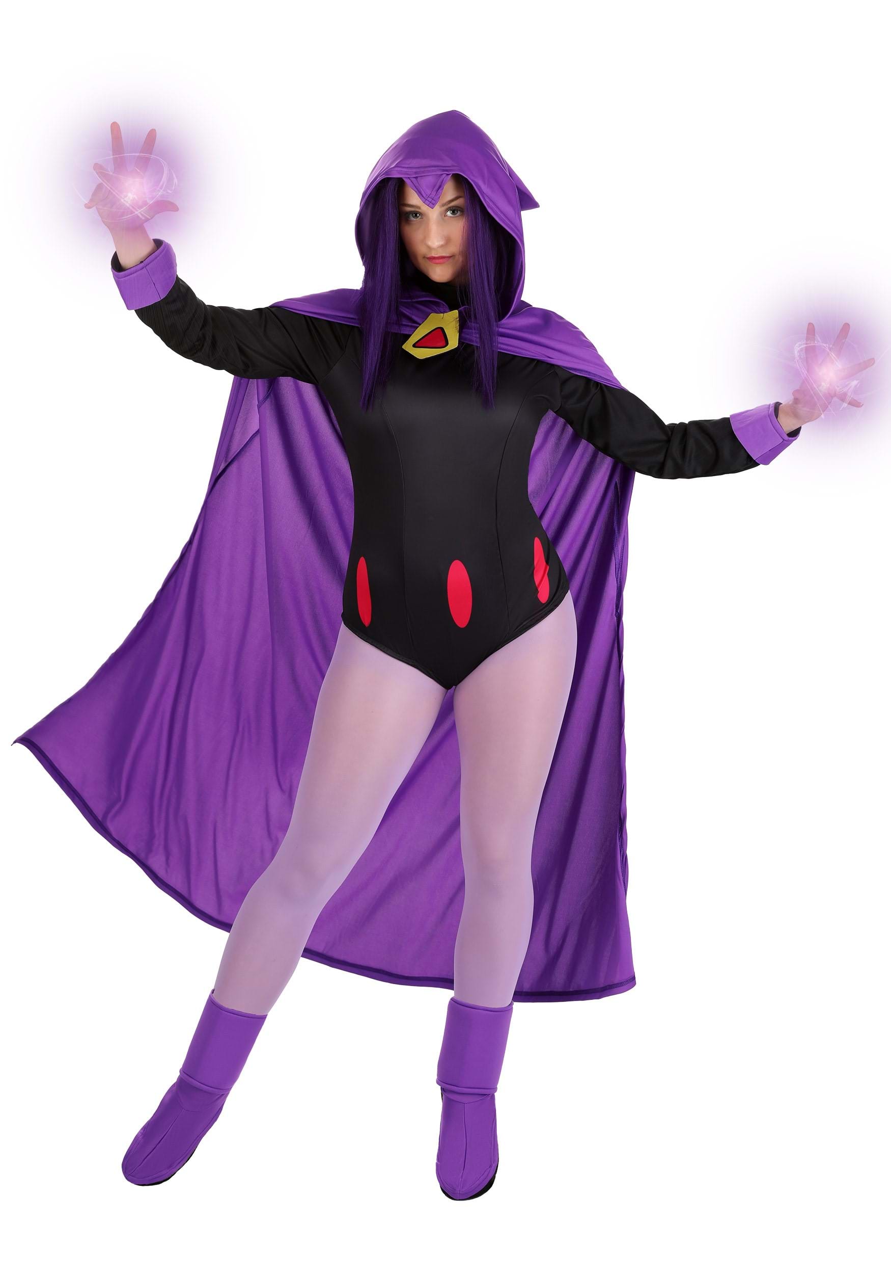 Adult Teen Titans Raven Costume For Women