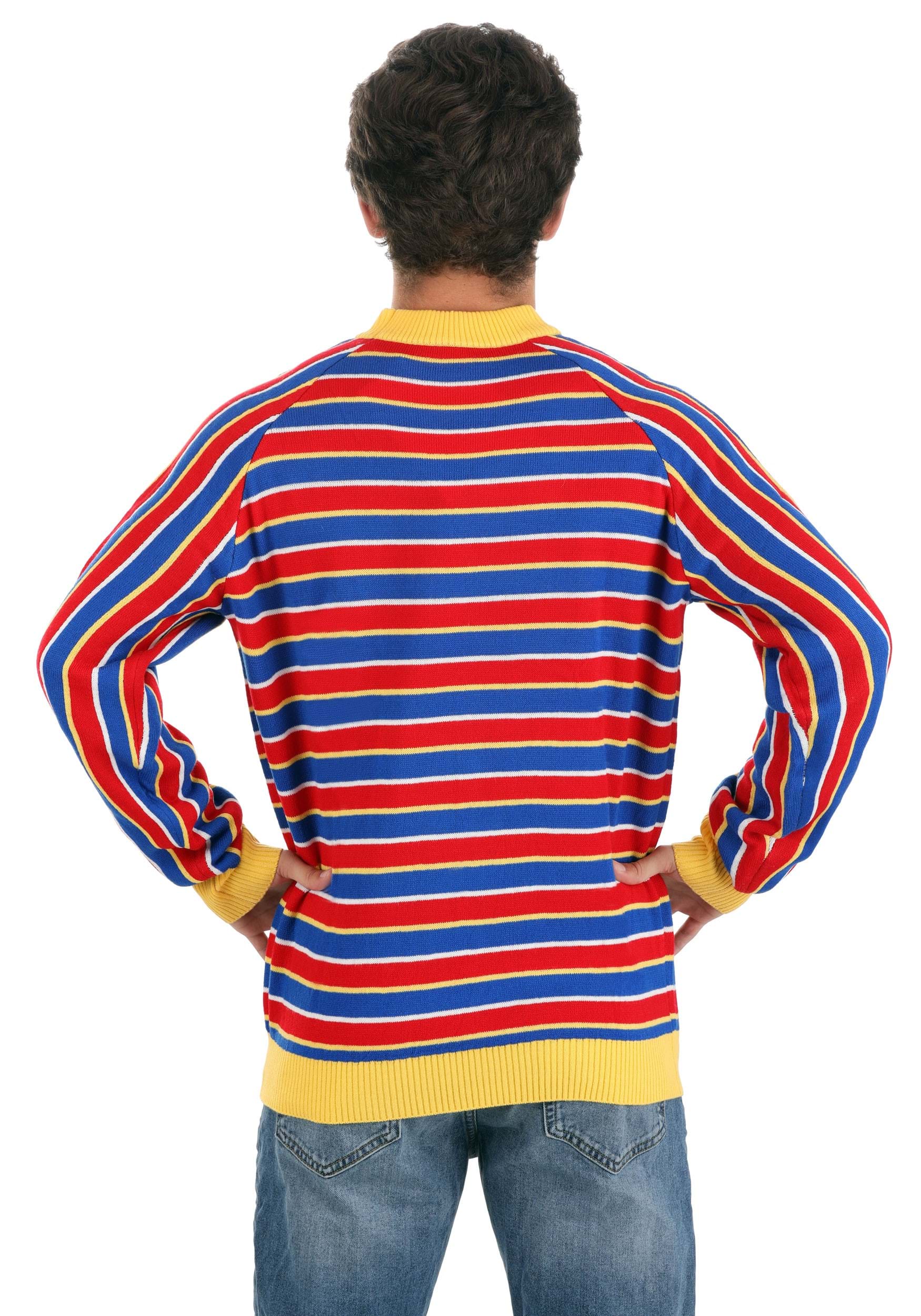 Adult Sesame Street Ernie Cosplay Knit Sweater 4 Adult Sesame Street Ernie Cosplay Knit Sweater