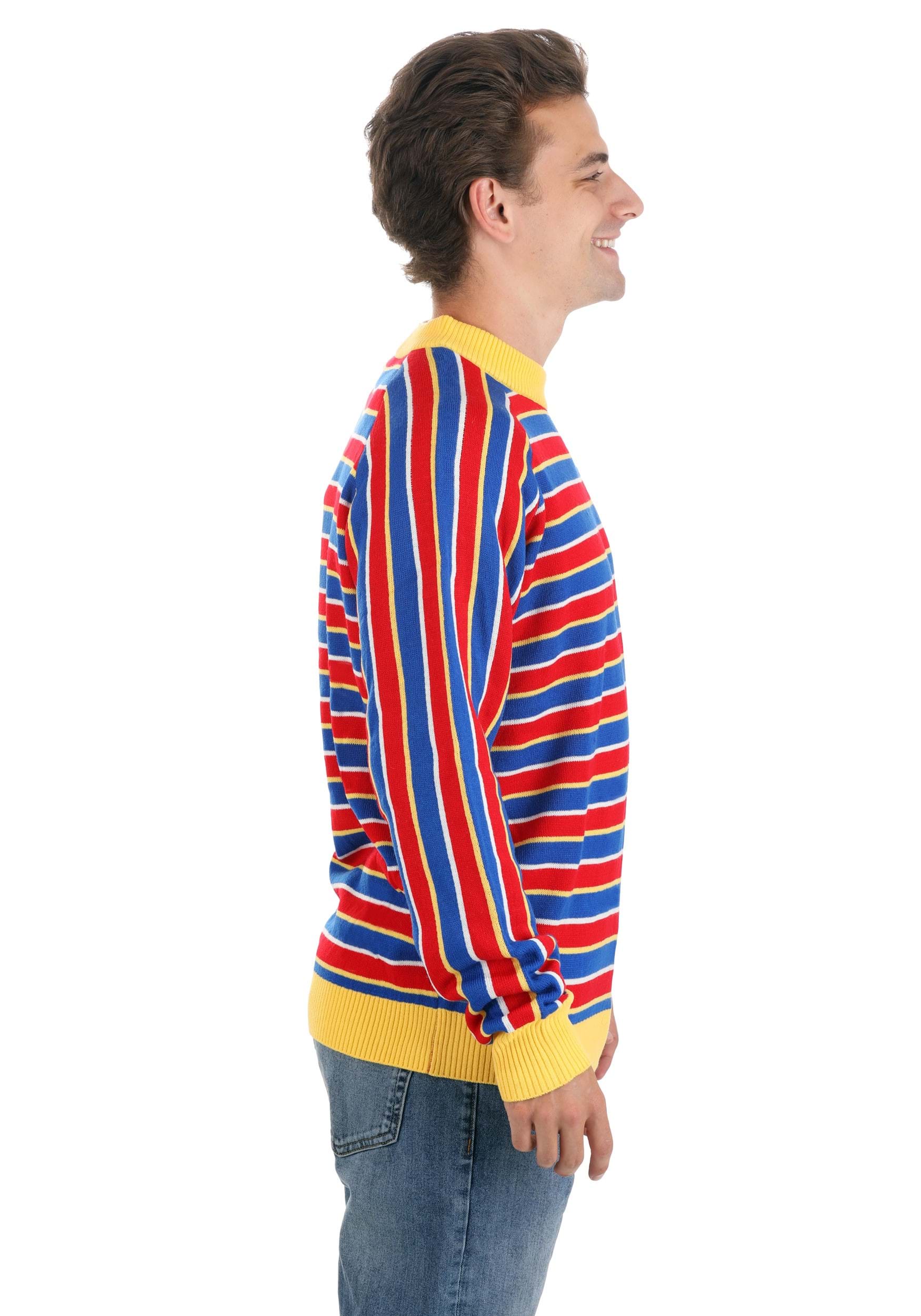 Adult Sesame Street Ernie Cosplay Knit Sweater 6 Adult Sesame Street Ernie Cosplay Knit Sweater