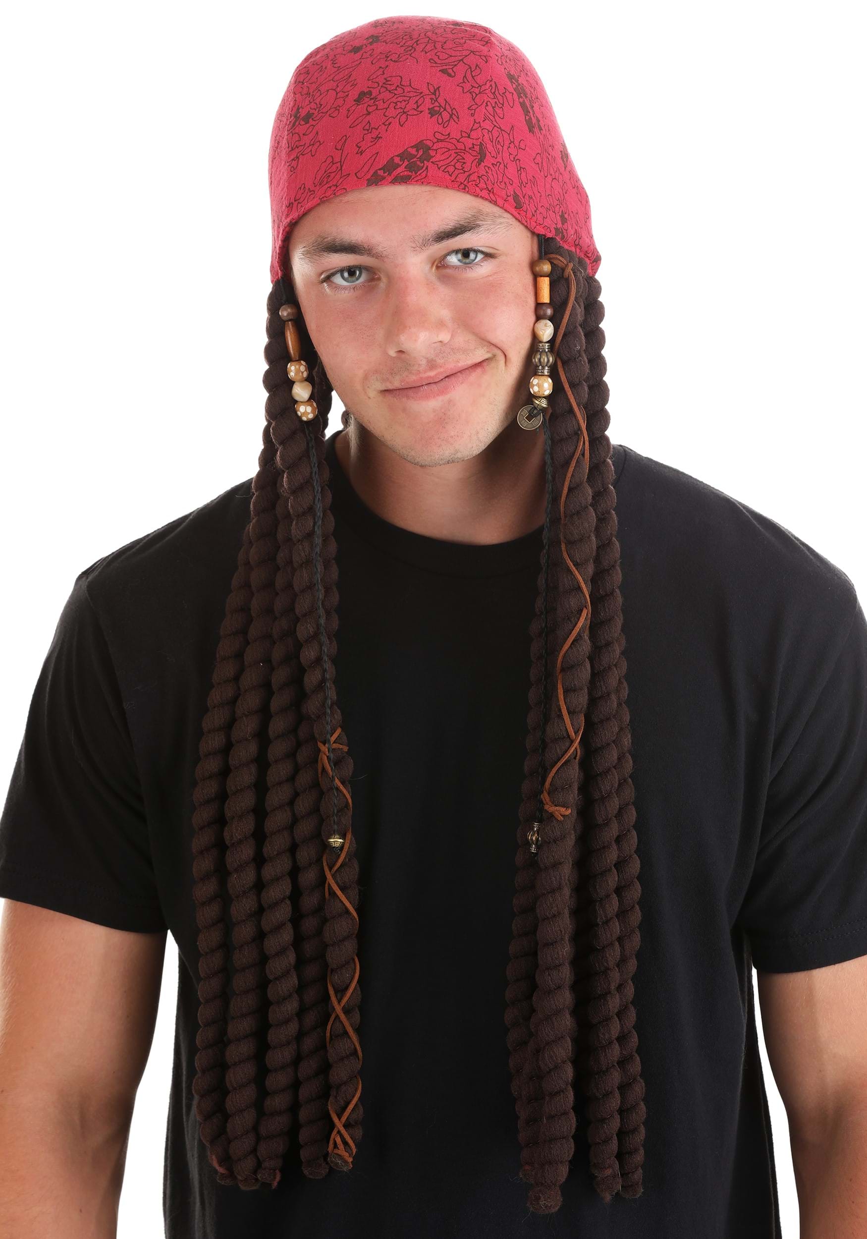 Adult Jack Sparrow Bandana and Dreads Set