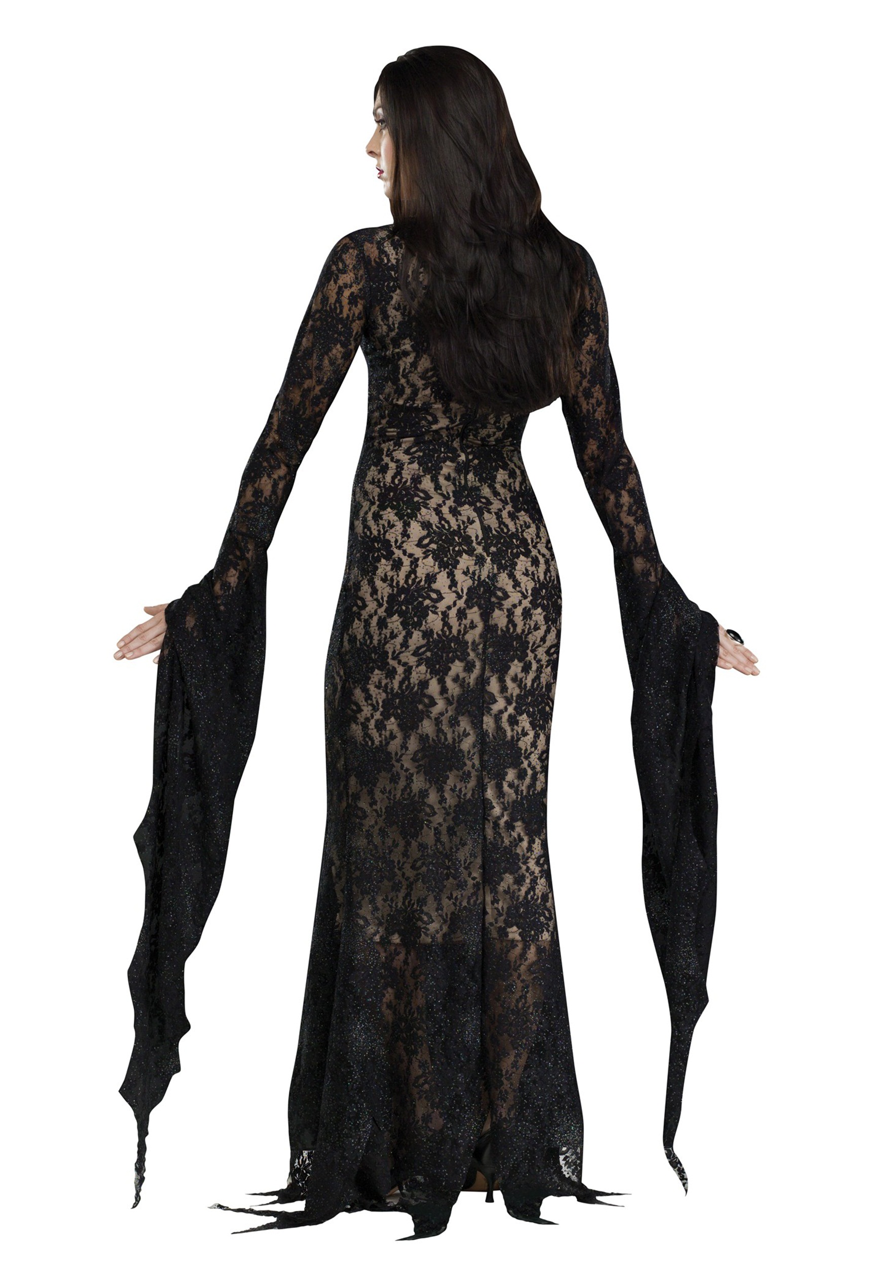 Adult Lace Morticia Costume 2 Adult Lace Morticia Costume