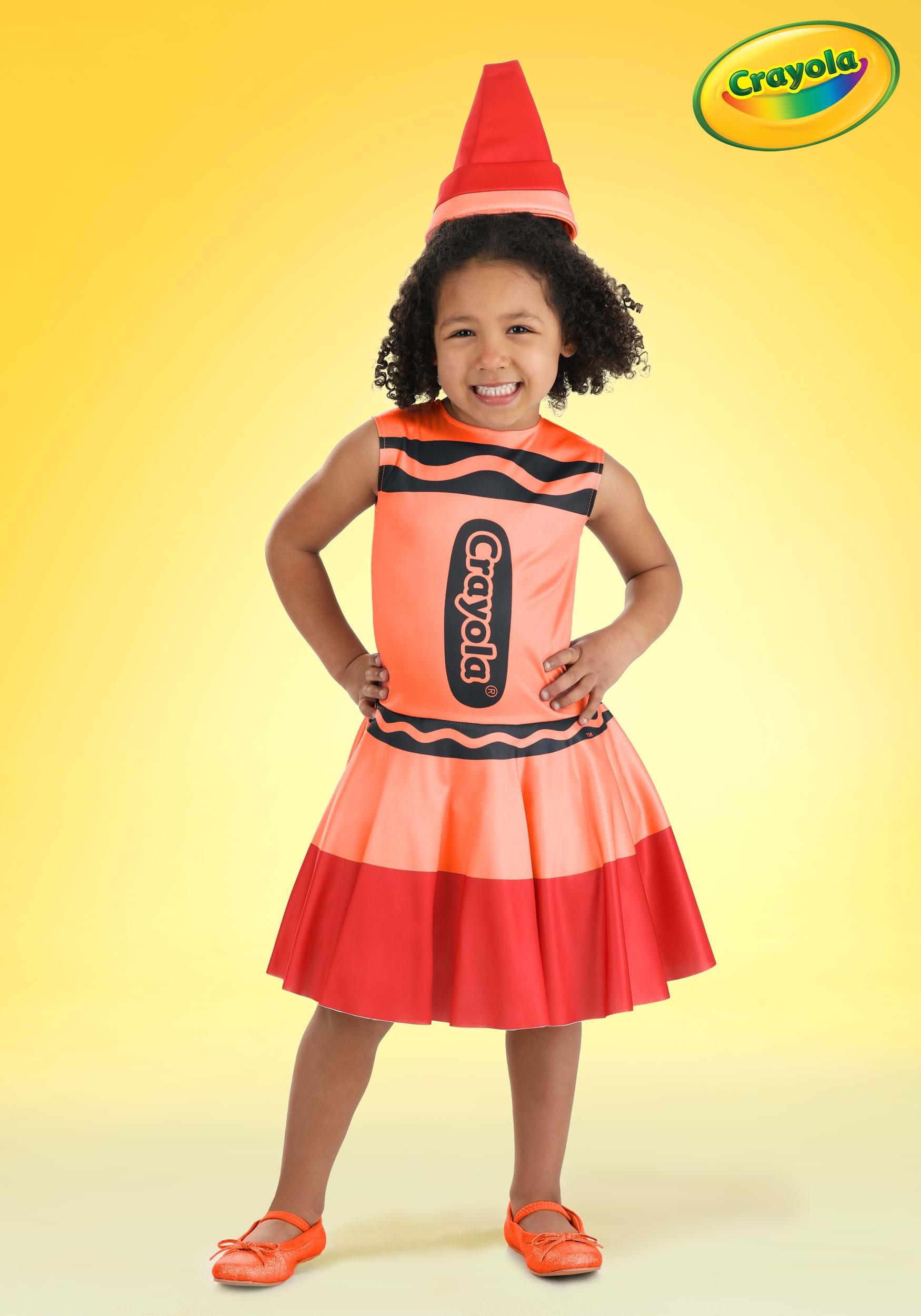 Red Crayon Toddler Dress Costume
