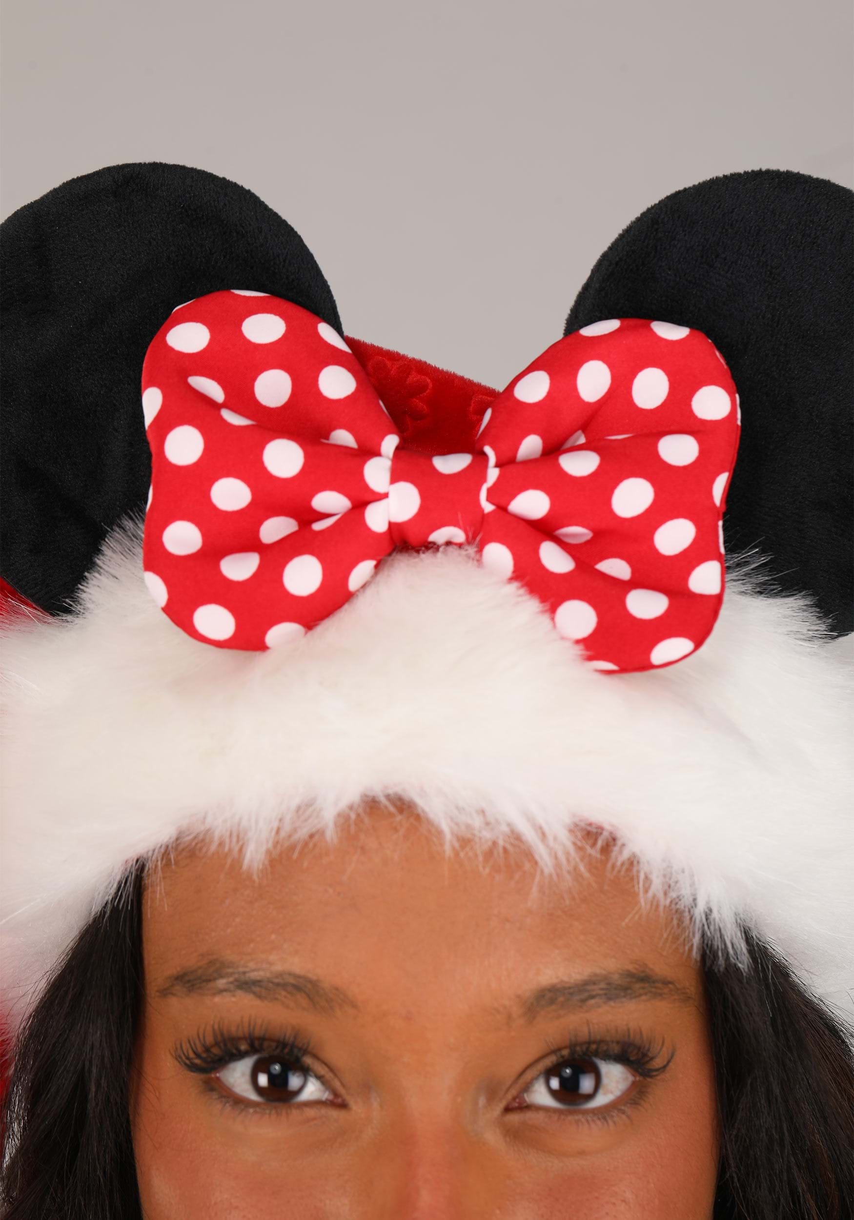 Disney Minnie Mouse Santa Holiday Hat