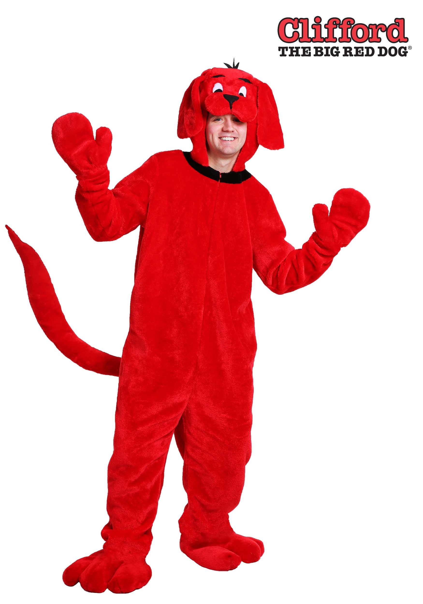 Adult Plus Size Clifford the Big Red Dog Costume