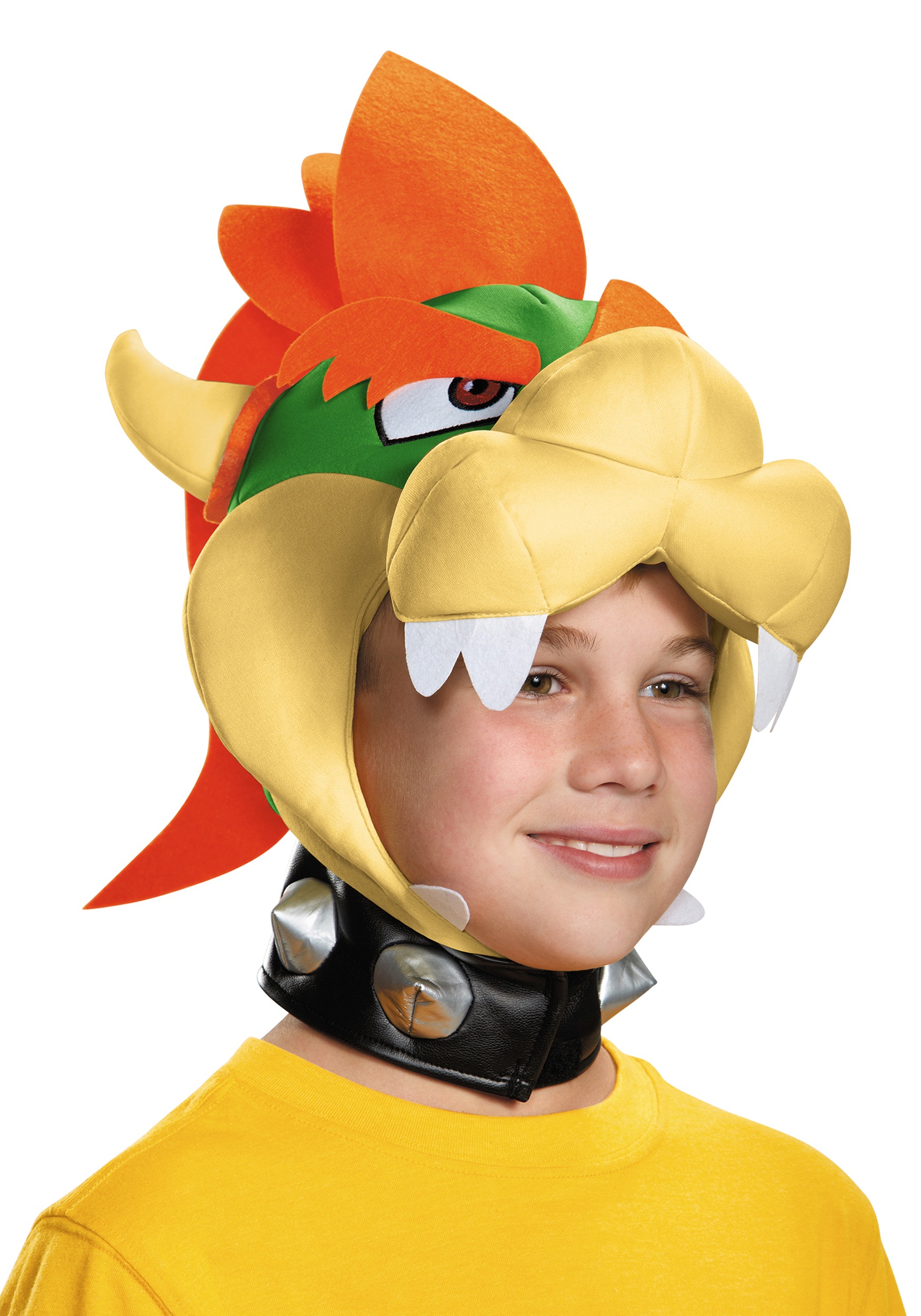 Kid's Super Mario Bowser Costume Headpiece 1 Kid's Super Mario Bowser Costume Headpiece
