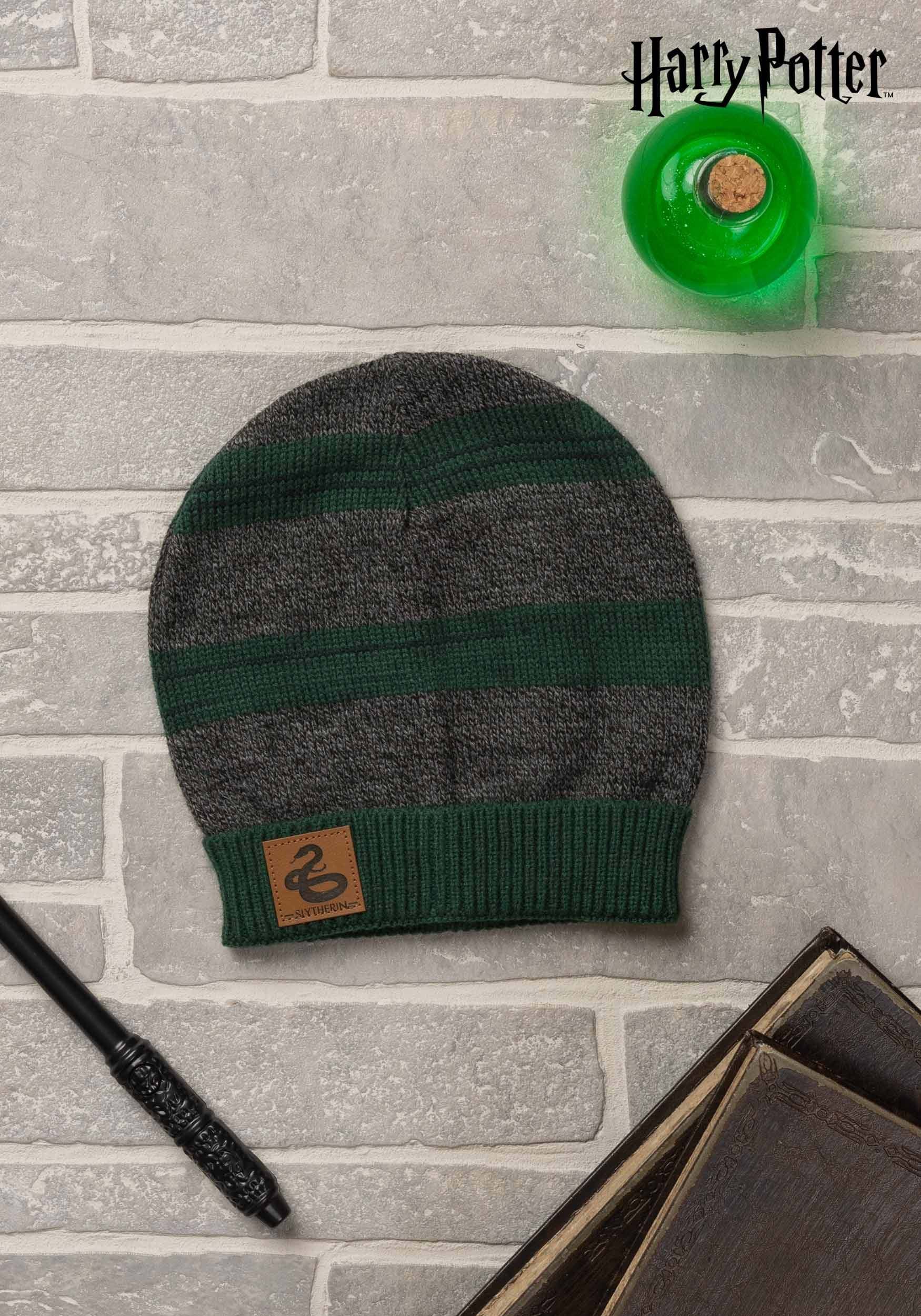 Green Slytherin Heathered Knit Warm Beanie
