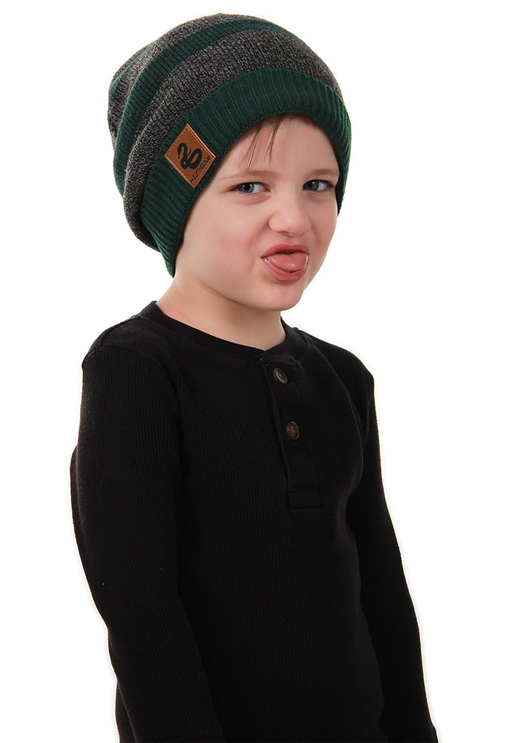 Green Slytherin Heathered Knit Warm Beanie