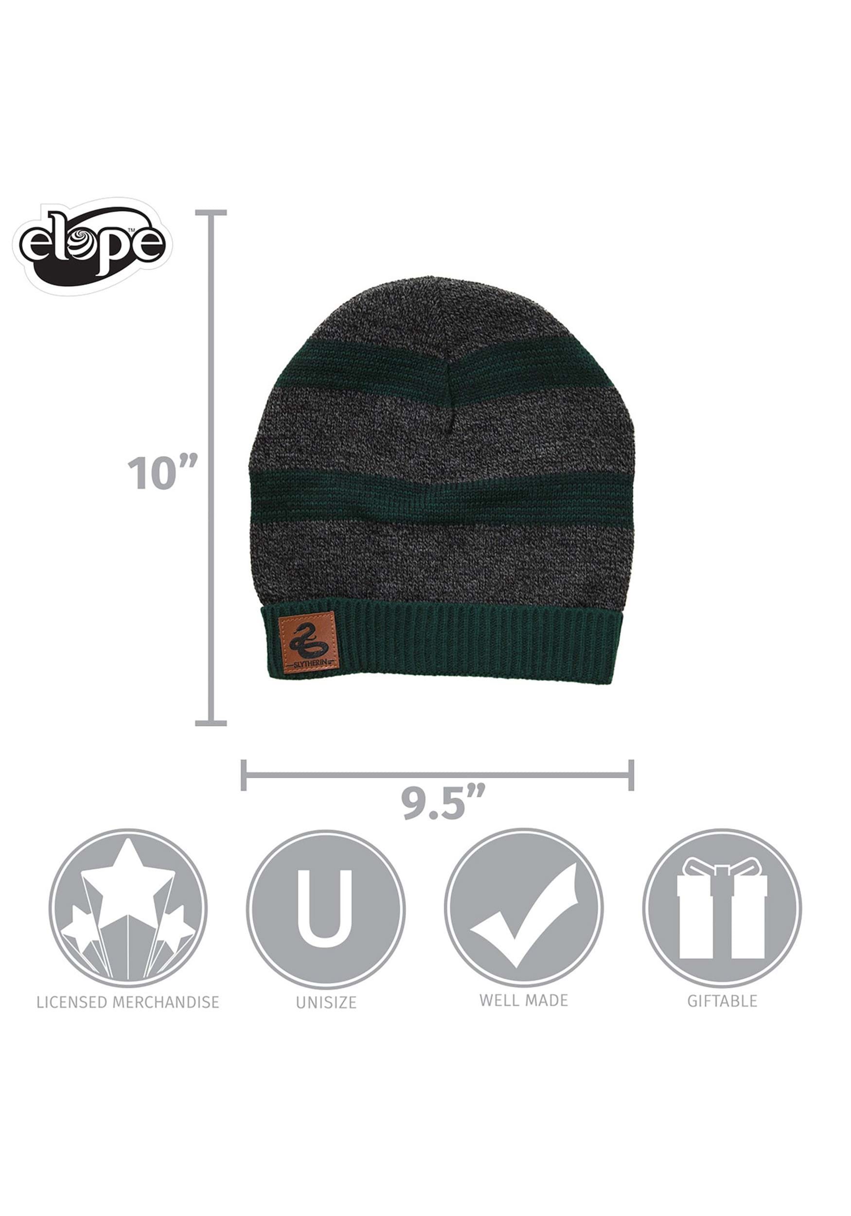 Green Slytherin Heathered Knit Warm Beanie