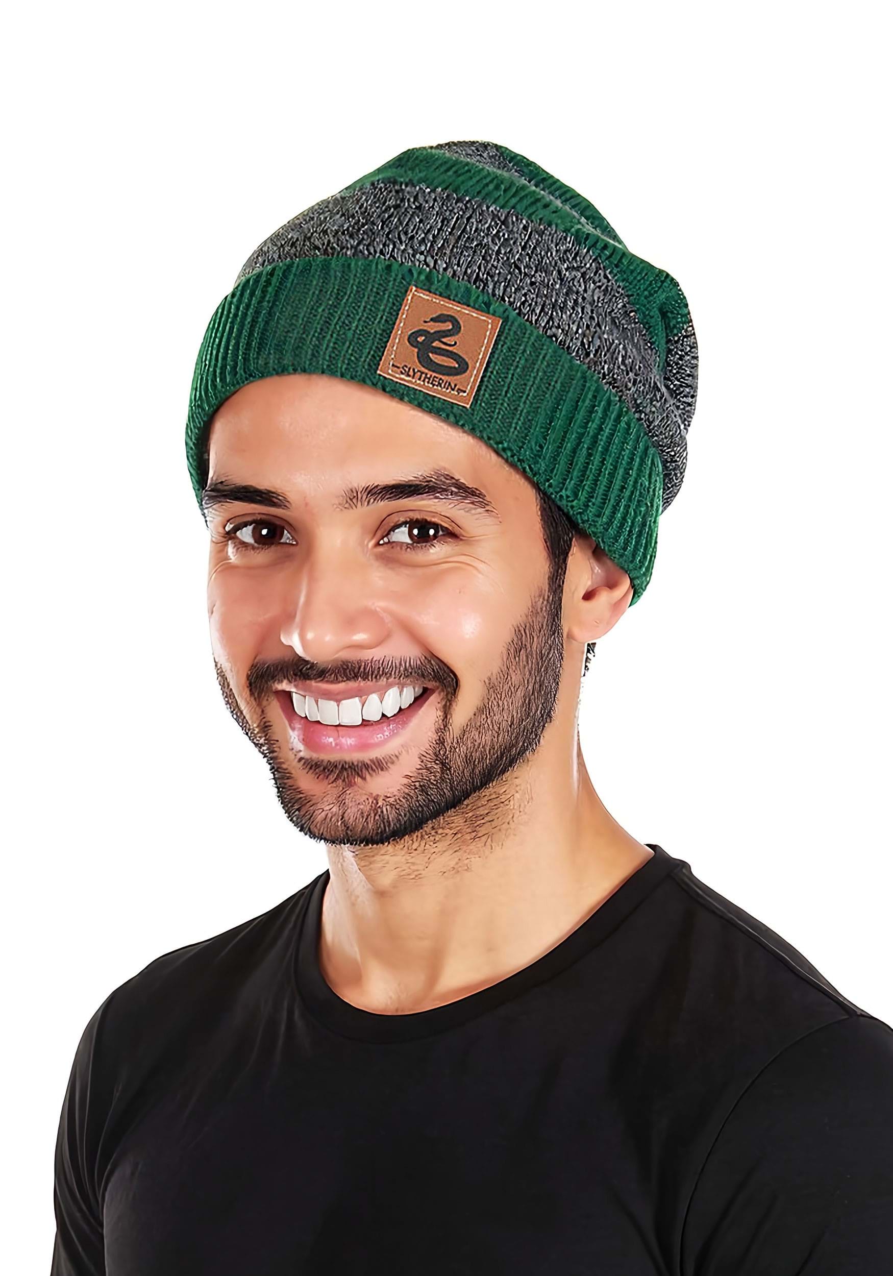 Green Slytherin Heathered Knit Warm Beanie