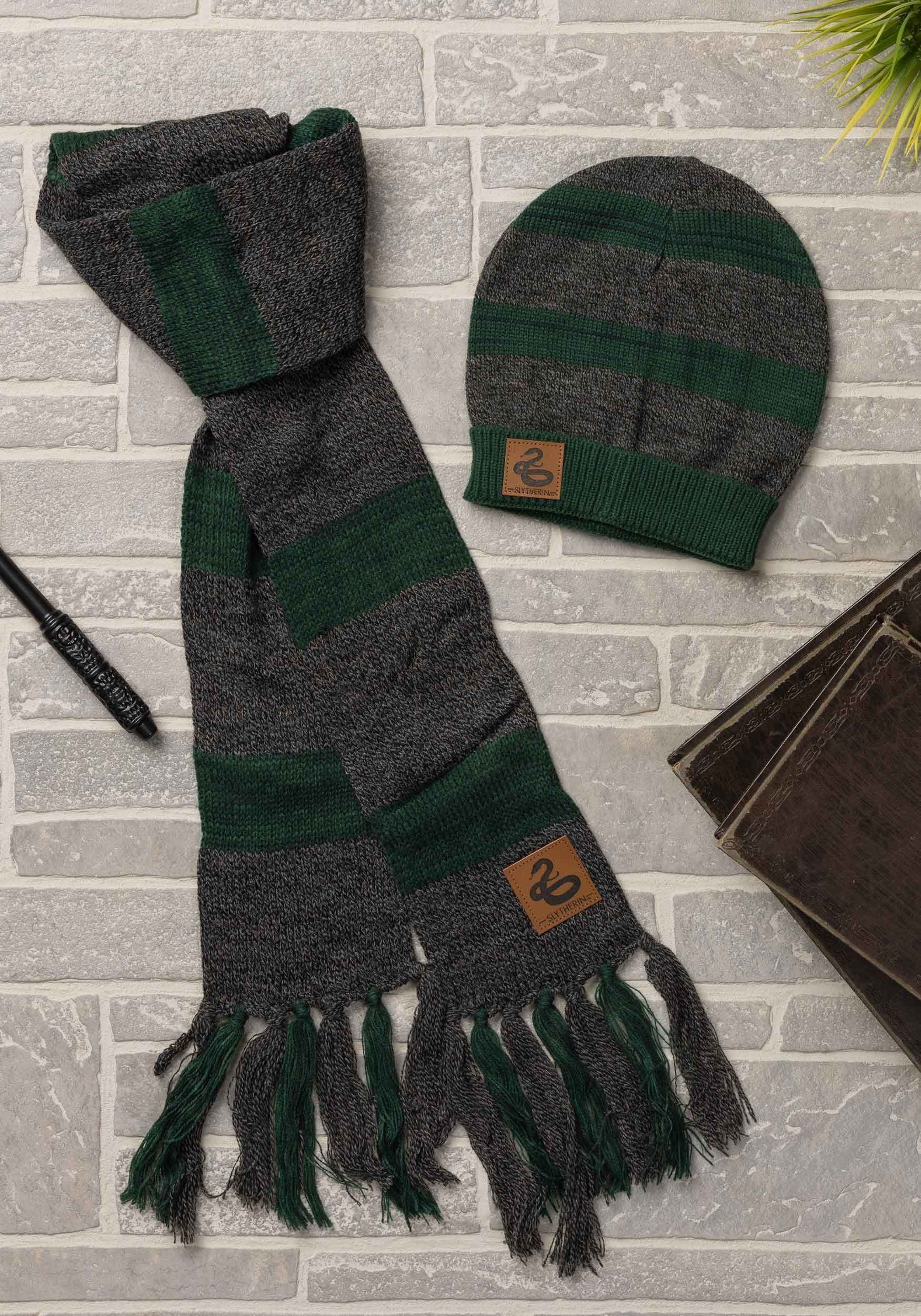 Green Slytherin Heathered Knit Warm Beanie
