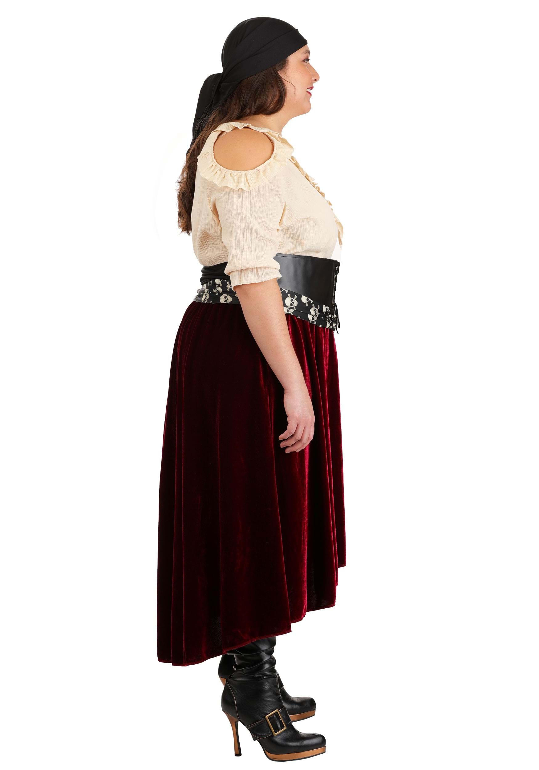 Plus Size Roving Buccaneer Costume for Women 11 Plus Size Roving Buccaneer Costume for Women
