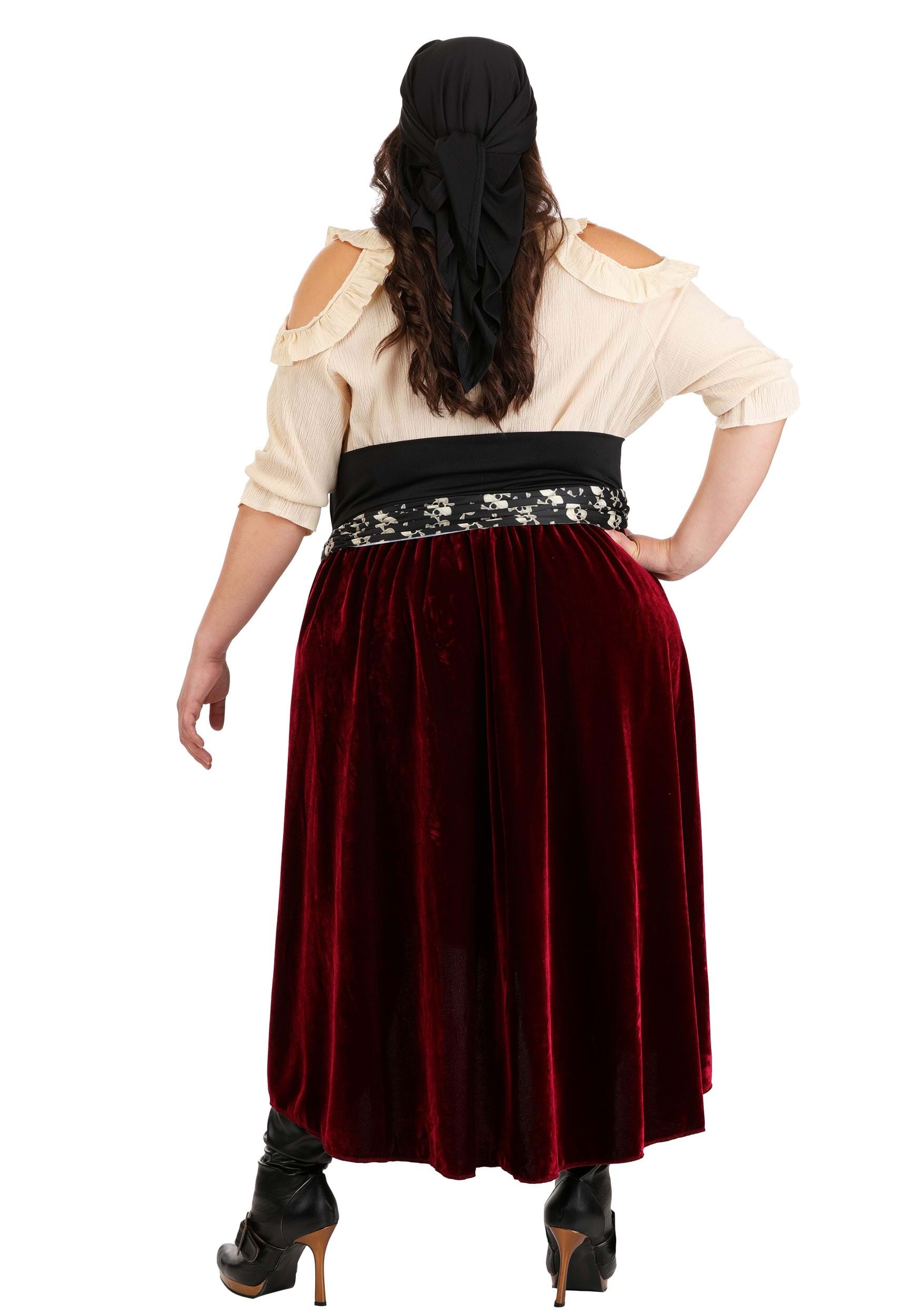 Plus Size Roving Buccaneer Costume for Women 8 Plus Size Roving Buccaneer Costume for Women