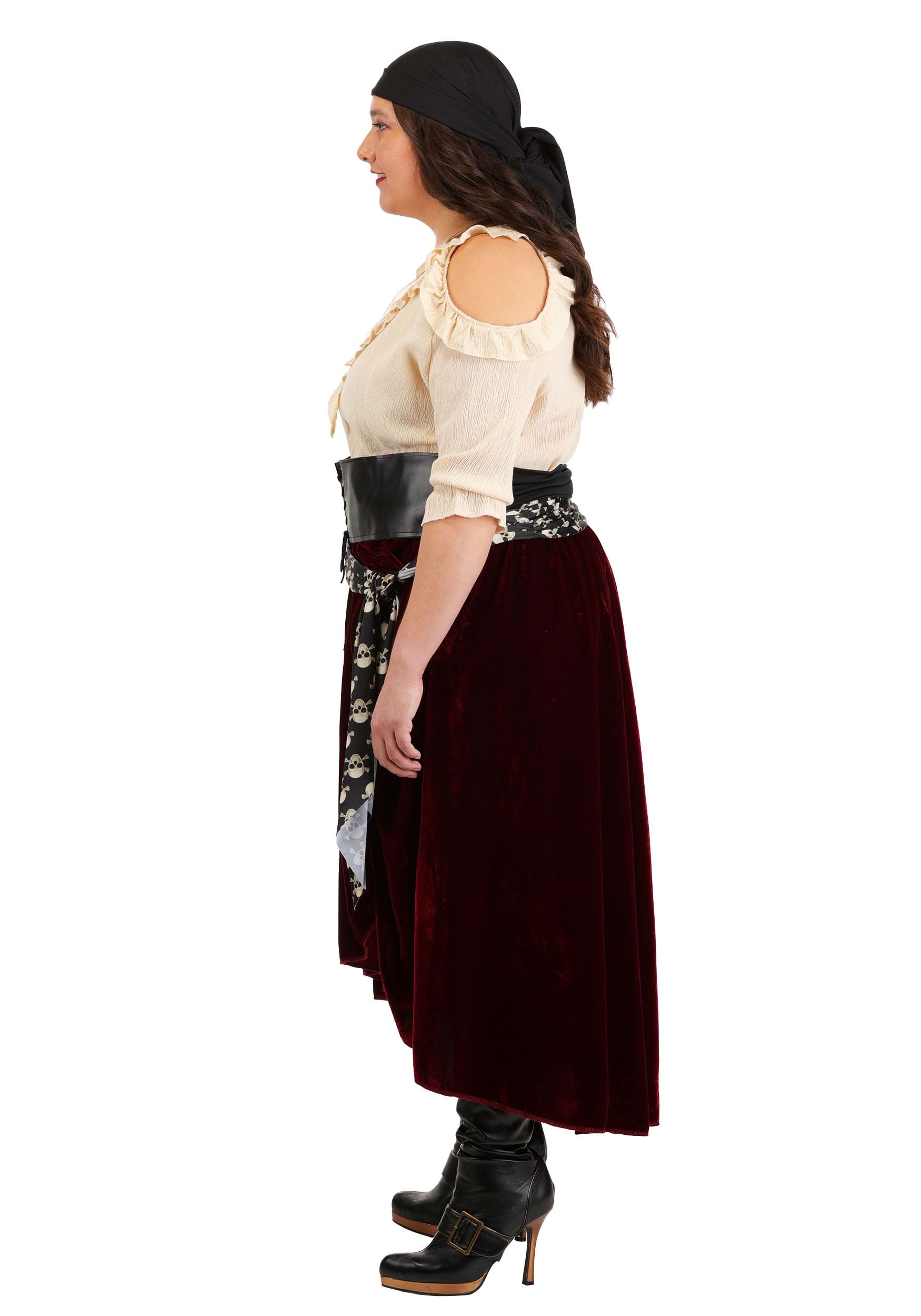 Plus Size Roving Buccaneer Costume for Women 9 Plus Size Roving Buccaneer Costume for Women