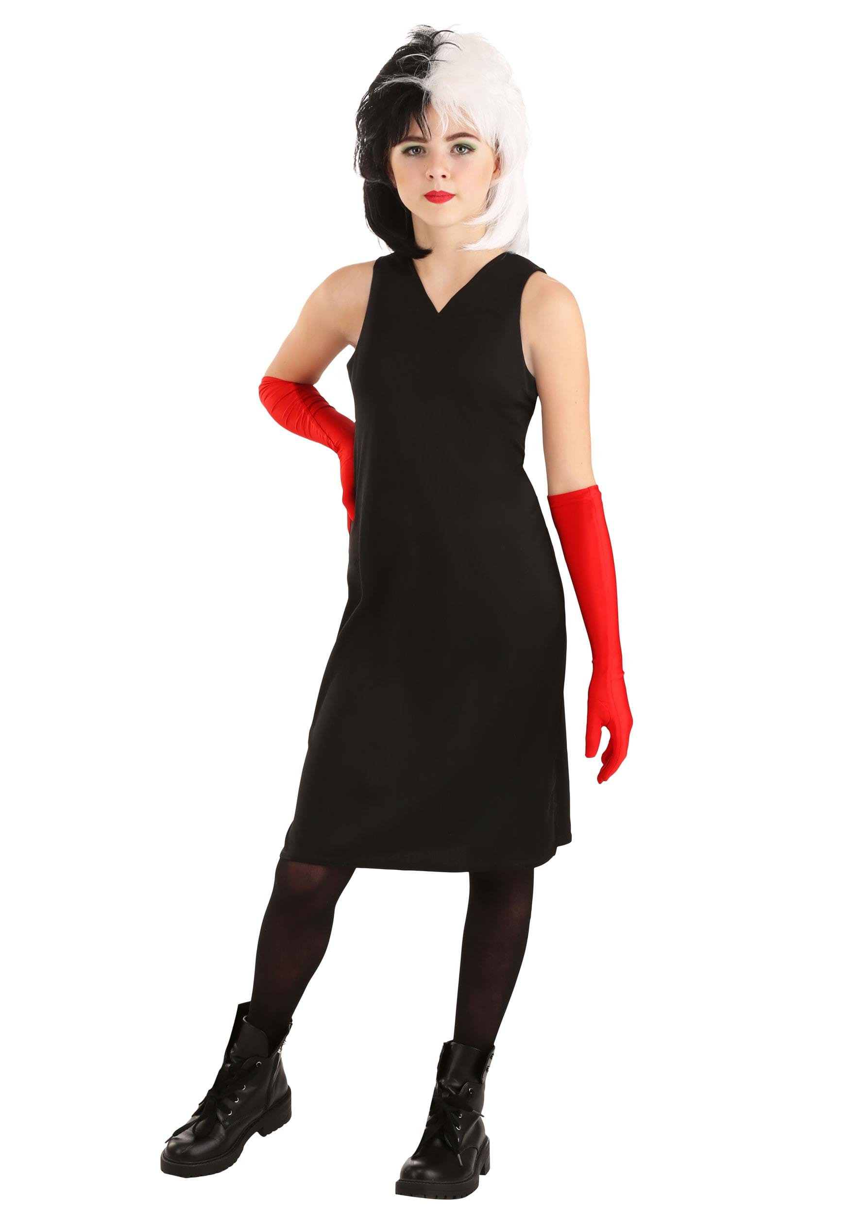Tween Cruella De Vil Coat Costume from Disney's 101 Dalmatians 10 Tween Cruella De Vil Coat Costume from Disney's 101 Dalmatians