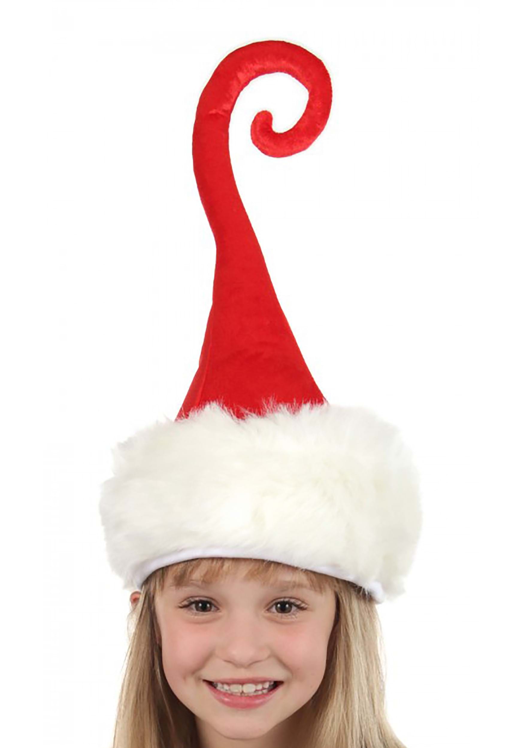Curly Q Santa Plush Hat Costume Accessory