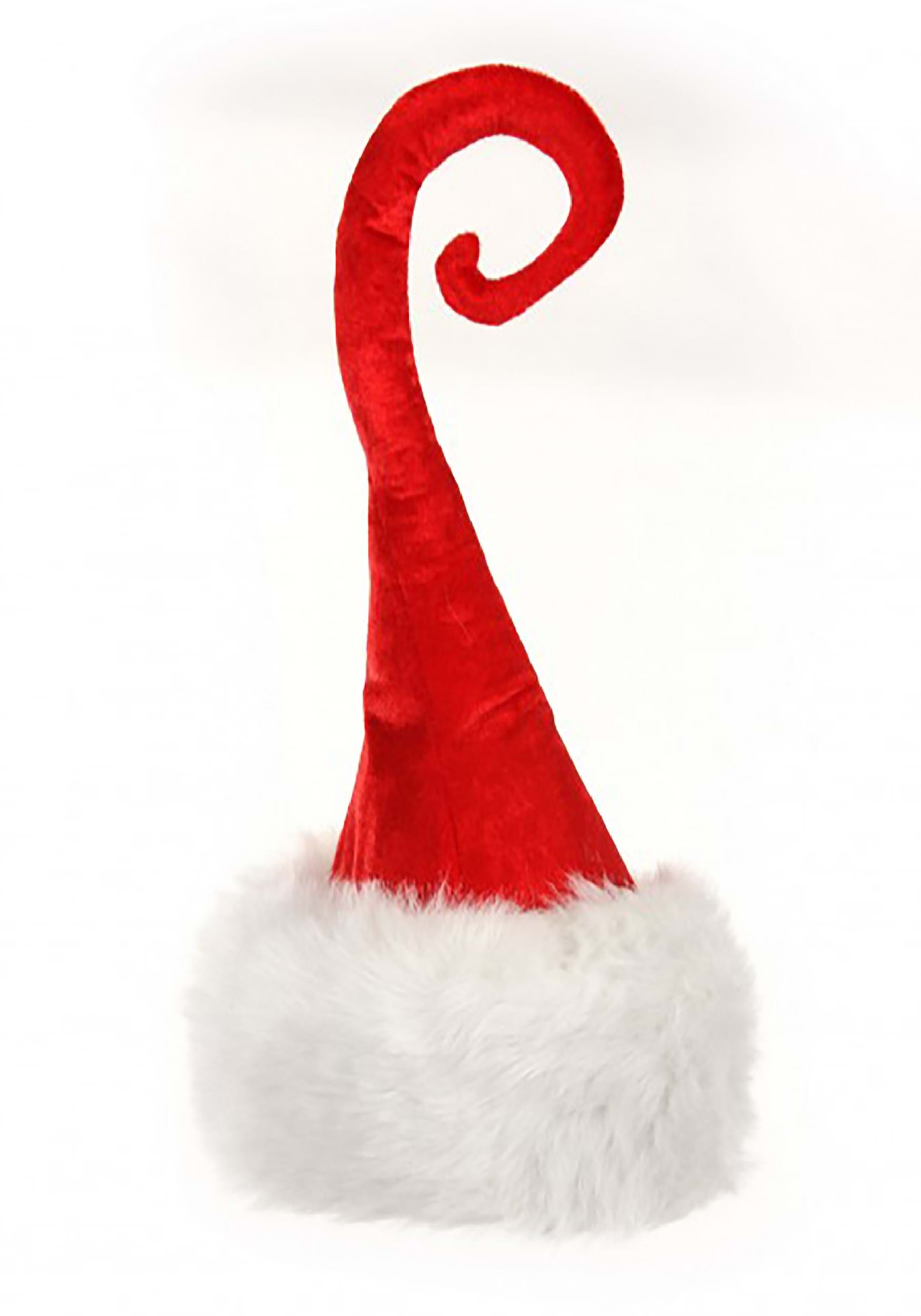 Curly Q Santa Plush Hat Costume Accessory