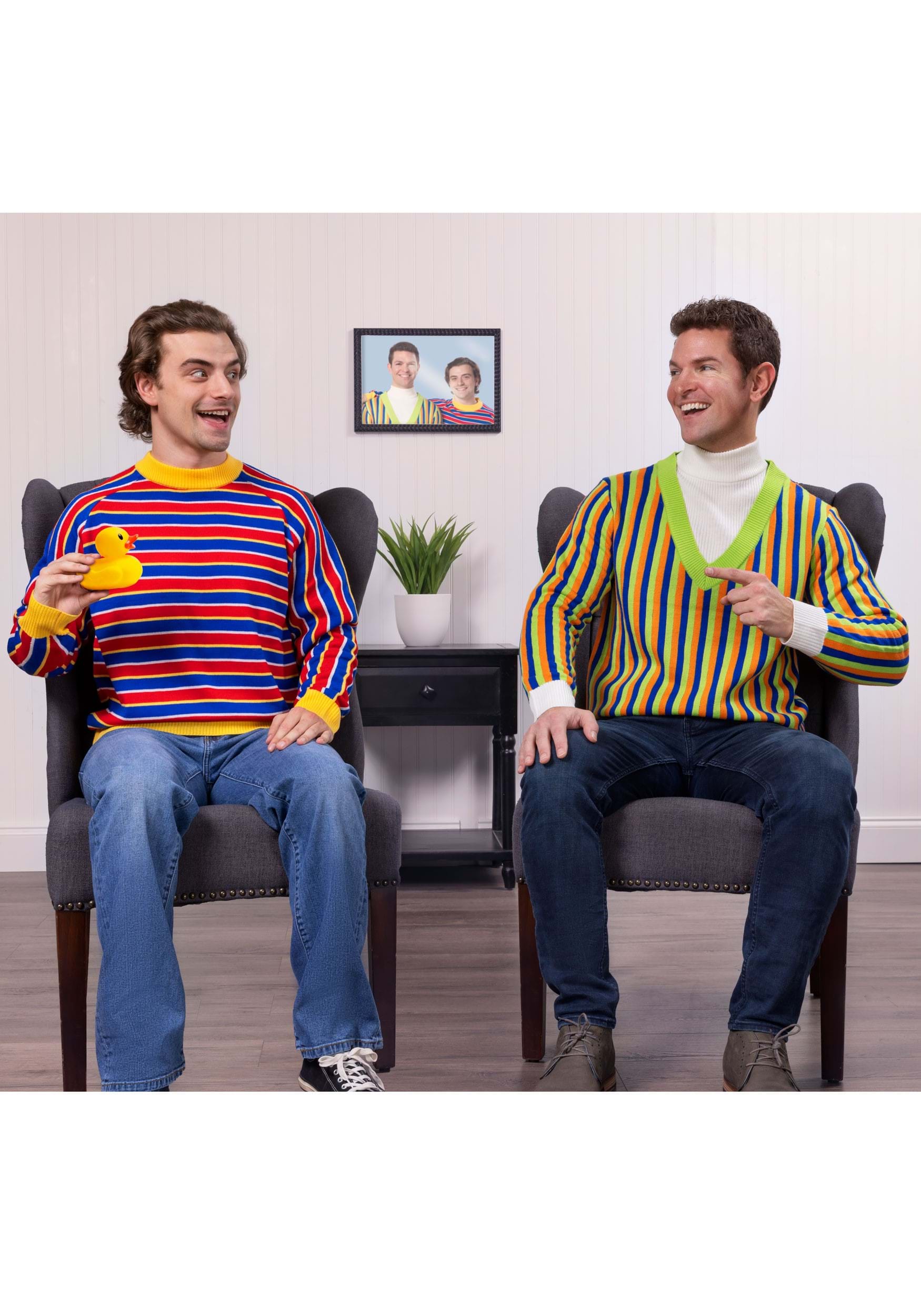 Adult Sesame Street Bert Cosplay Knit Sweater