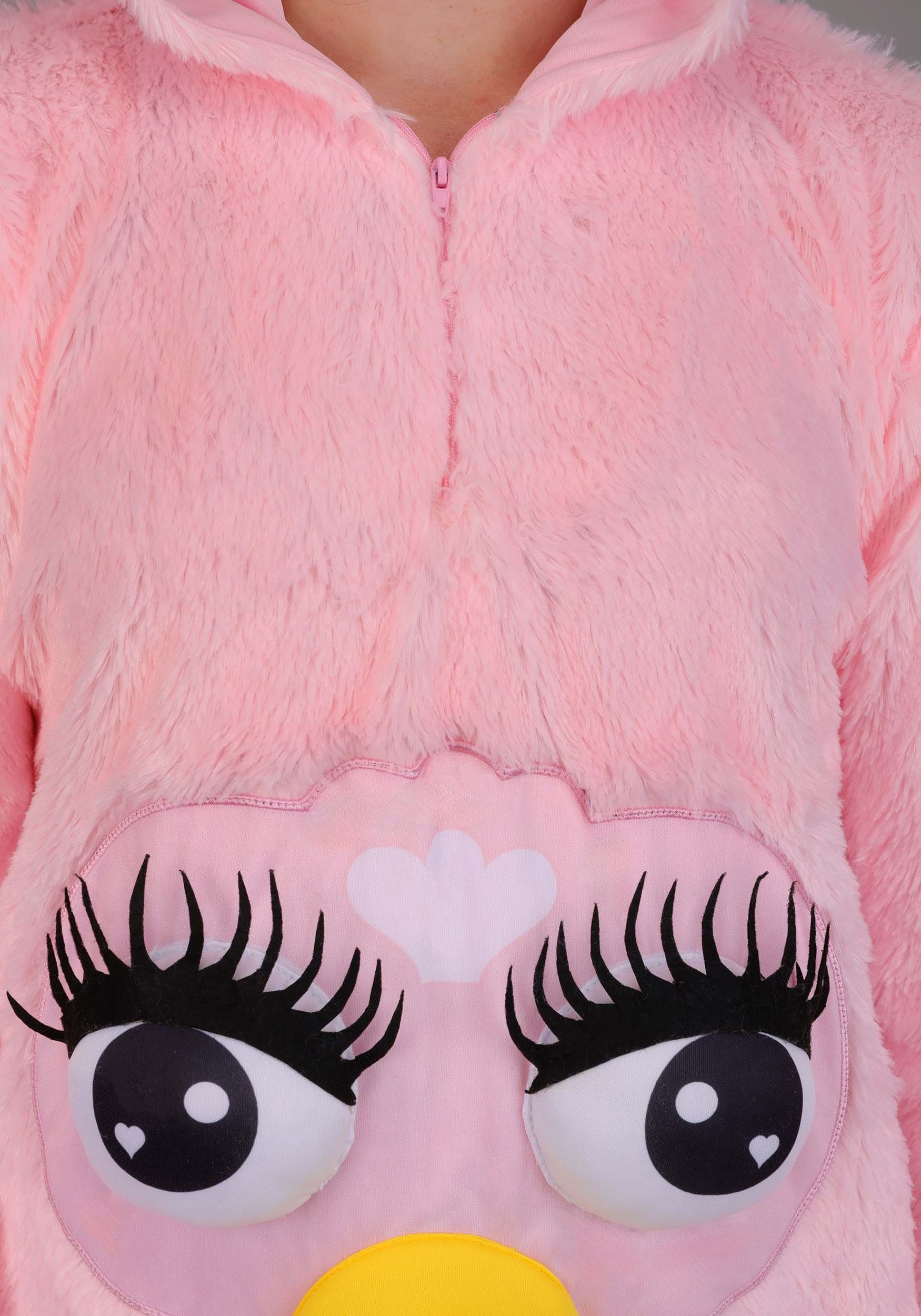 Women's Cozy Furby Costume 6 Women's Cozy Furby Costume