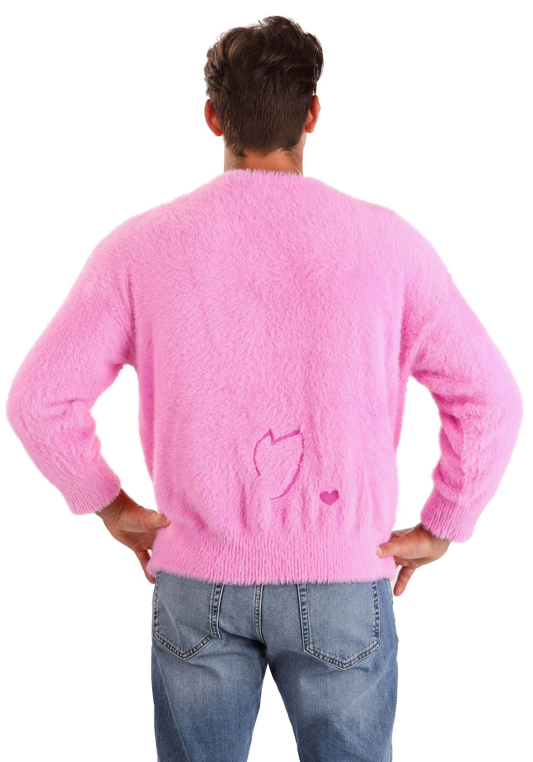 Adult Care Bears Cheer Bear Belly Badge Sweater
