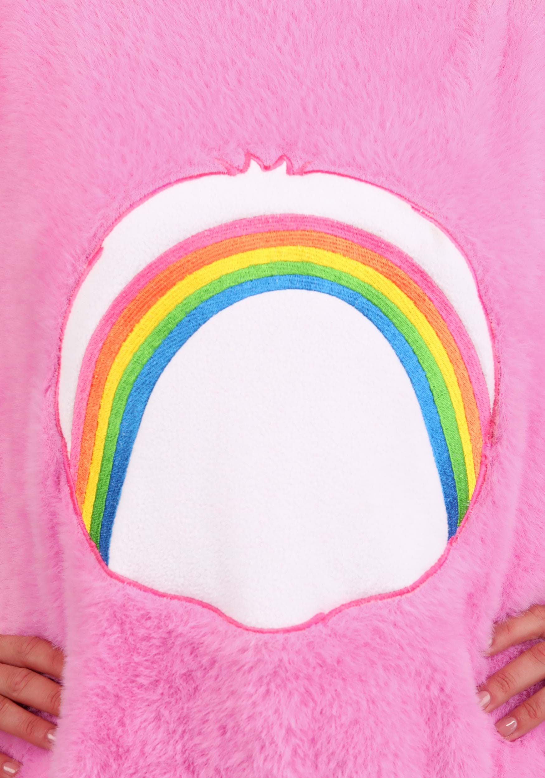 Adult Care Bears Cheer Bear Belly Badge Sweater