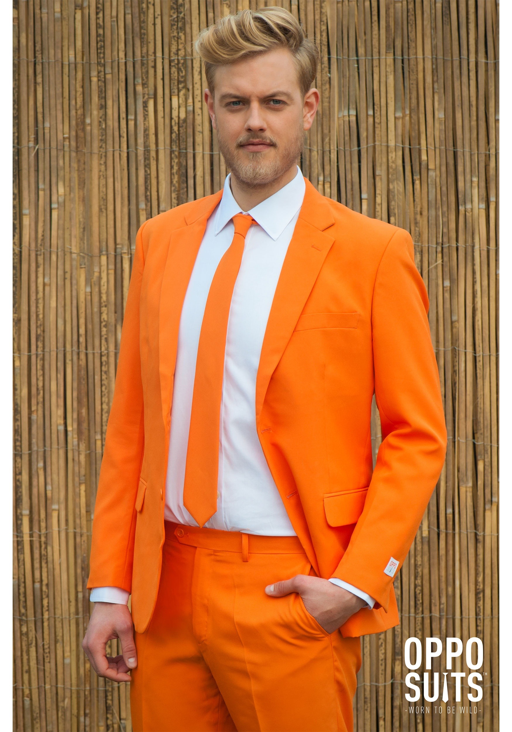 Men's Orange Suit OppoSuits Costume