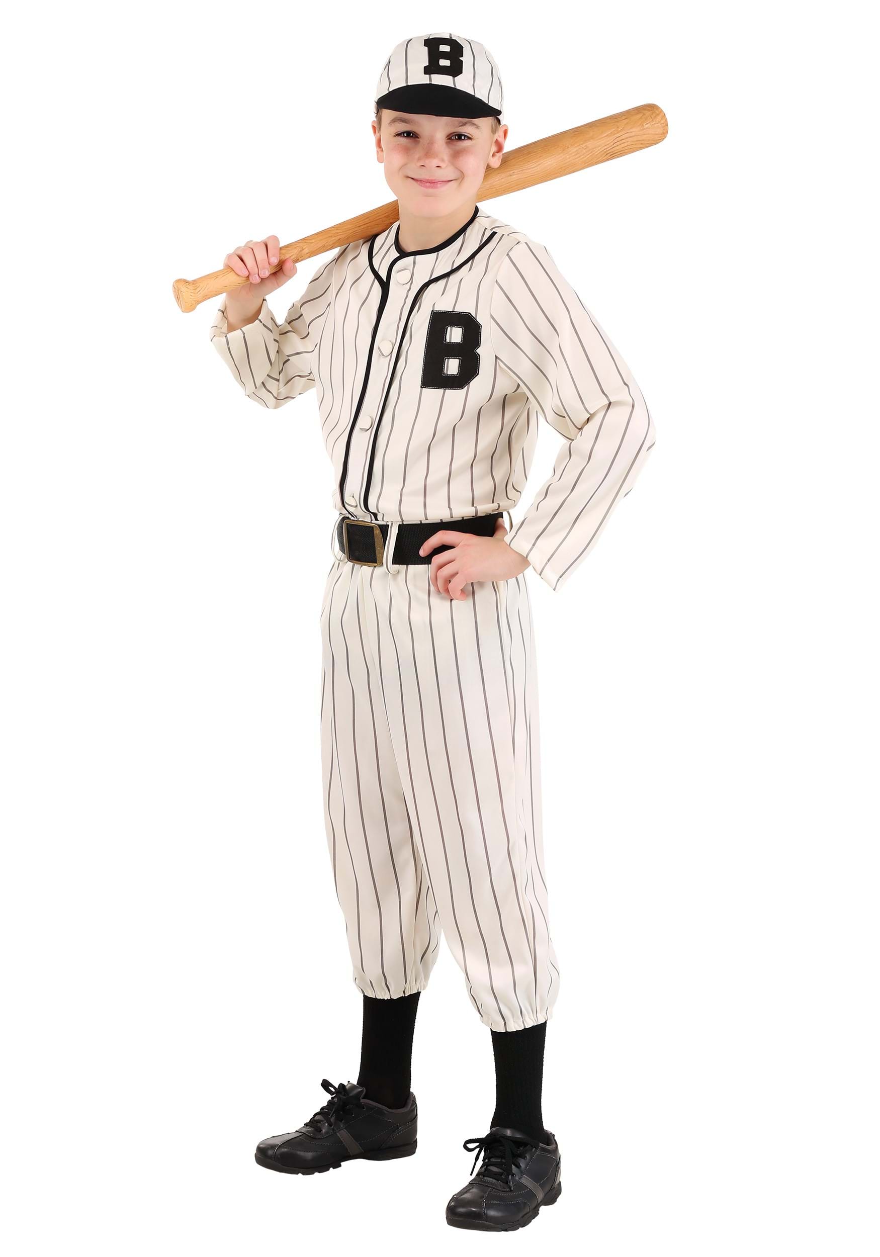 Vintage Baseball Costume for Kid's 1 Vintage Baseball Costume for Kid's