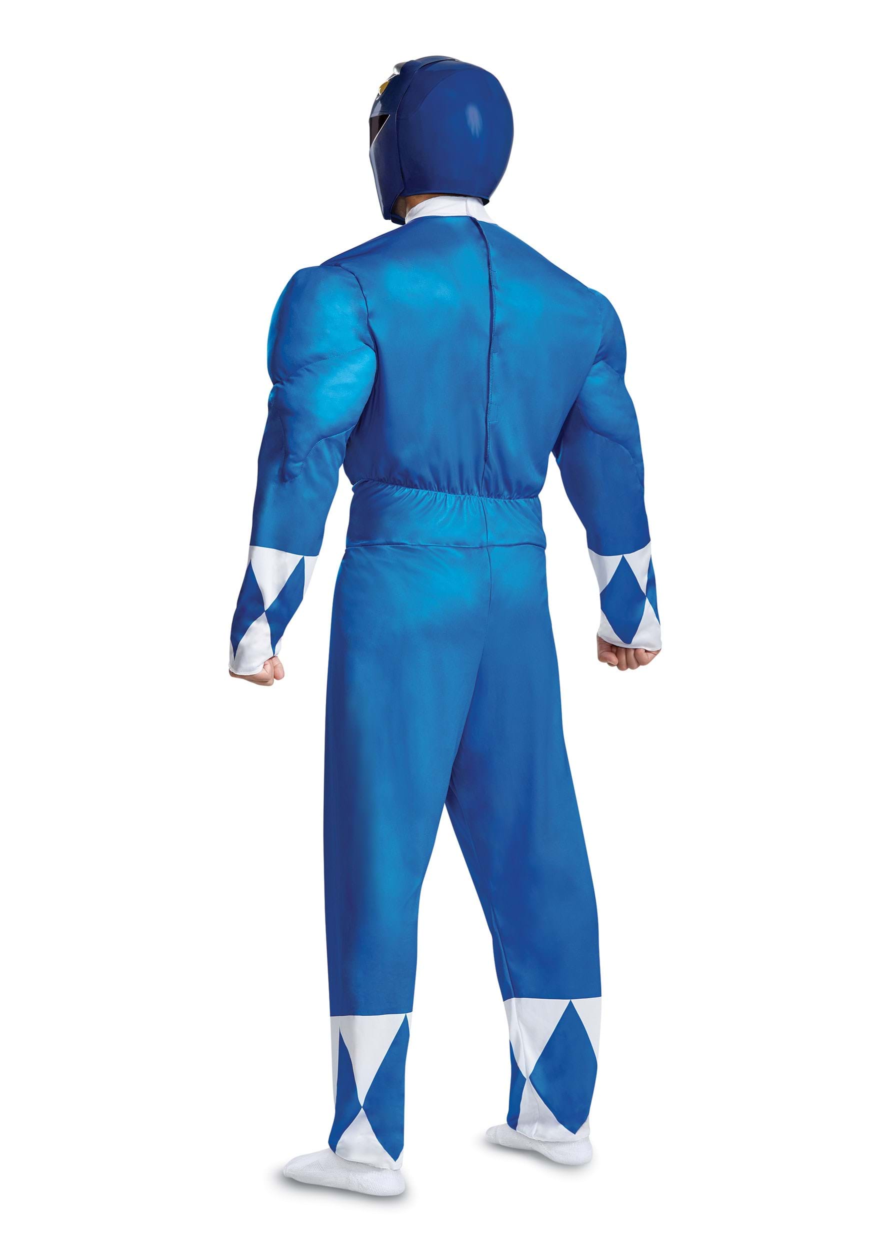 Power Rangers Blue Ranger Adult Muscle Costume 2 Power Rangers Blue Ranger Adult Muscle Costume