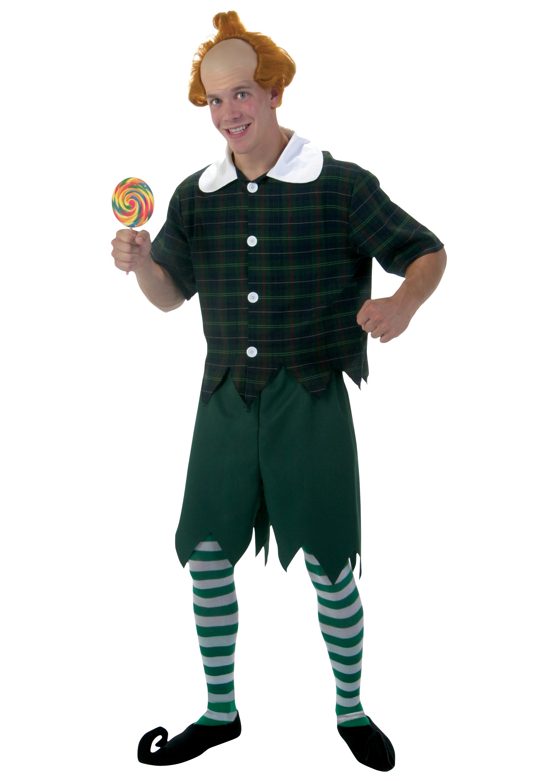 Plus Size Green Munchkin Man Costume for Men