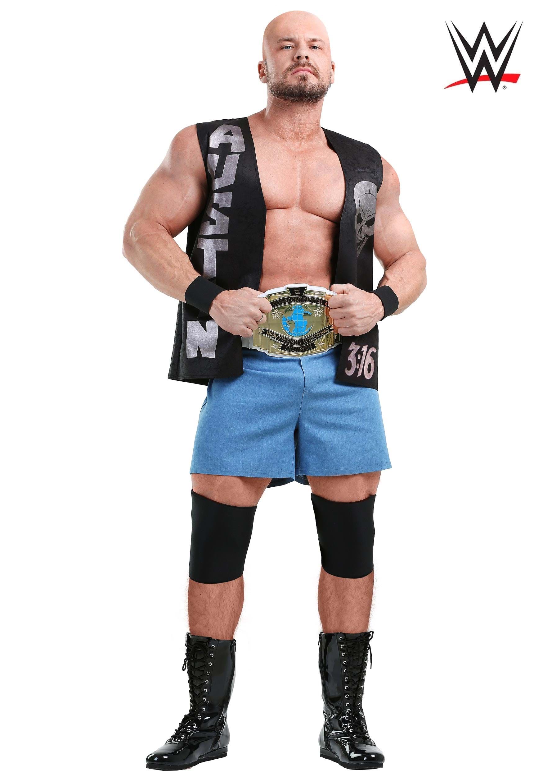 WWE Plus Size Stone Cold Steve Austin Adult Costume 1 WWE Plus Size Stone Cold Steve Austin Adult Costume