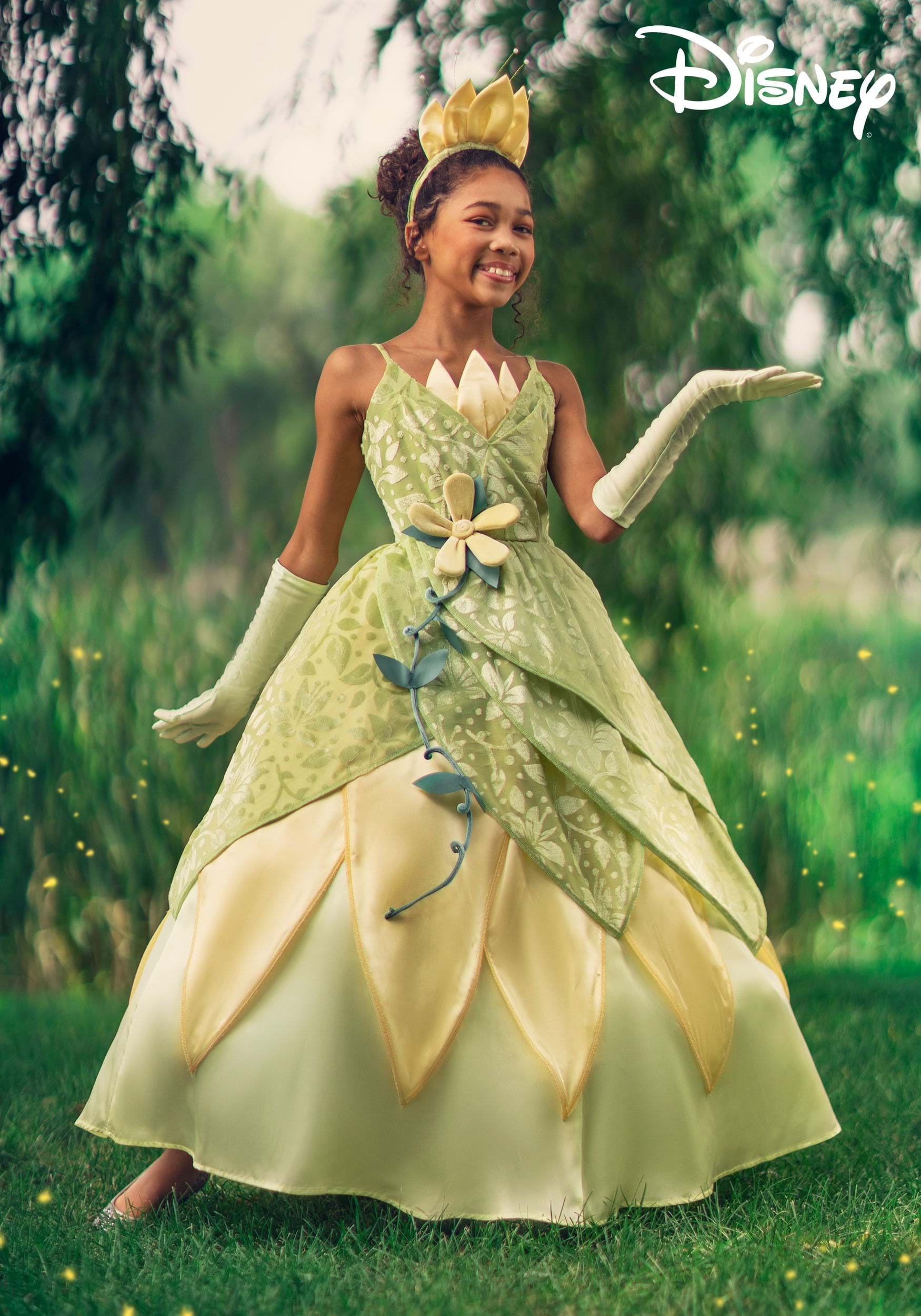 Girl's Disney Deluxe The Princess and the Frog Tiana Costume