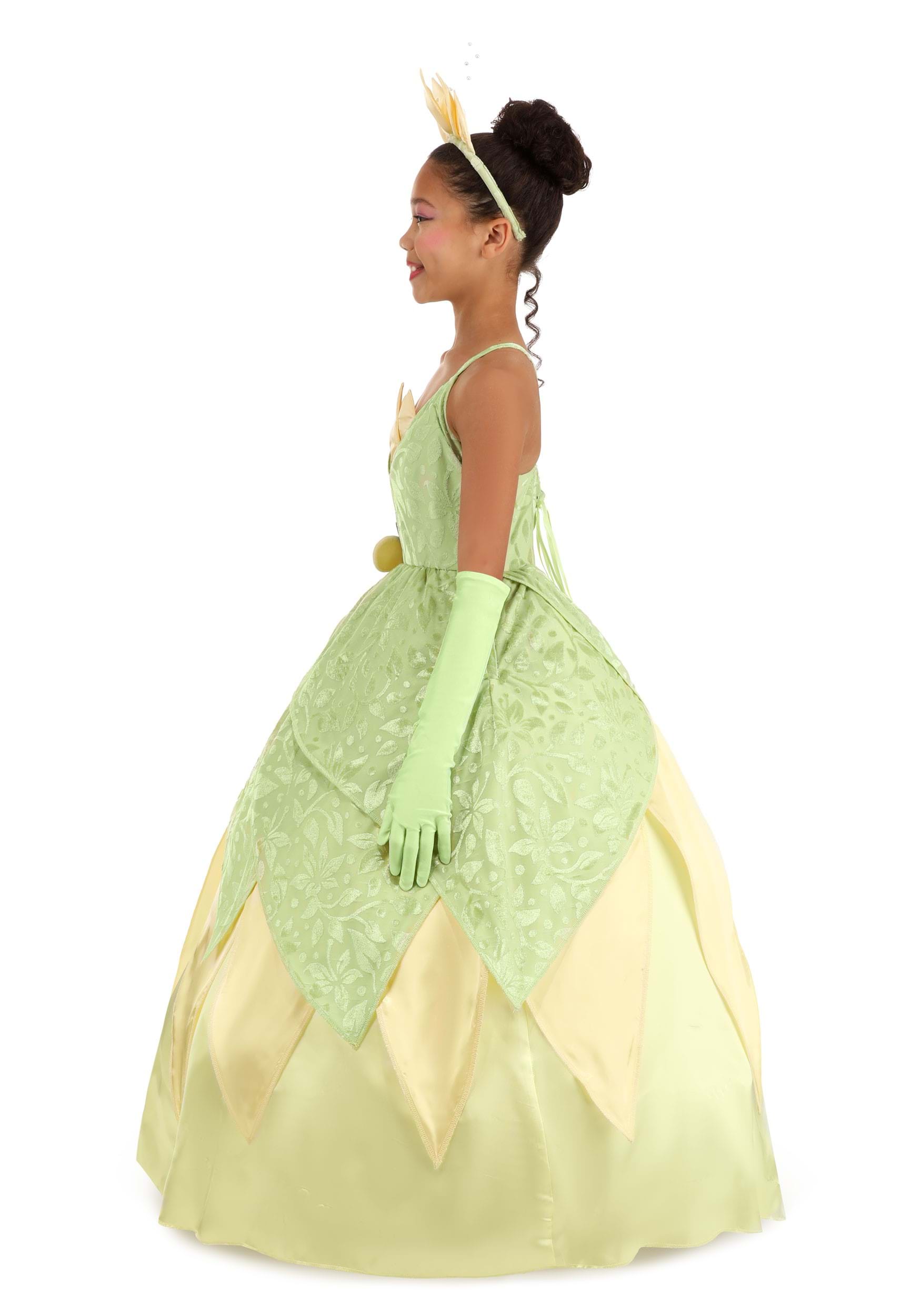 Girl's Disney Deluxe The Princess and the Frog Tiana Costume 12 Girl's Disney Deluxe The Princess and the Frog Tiana Costume