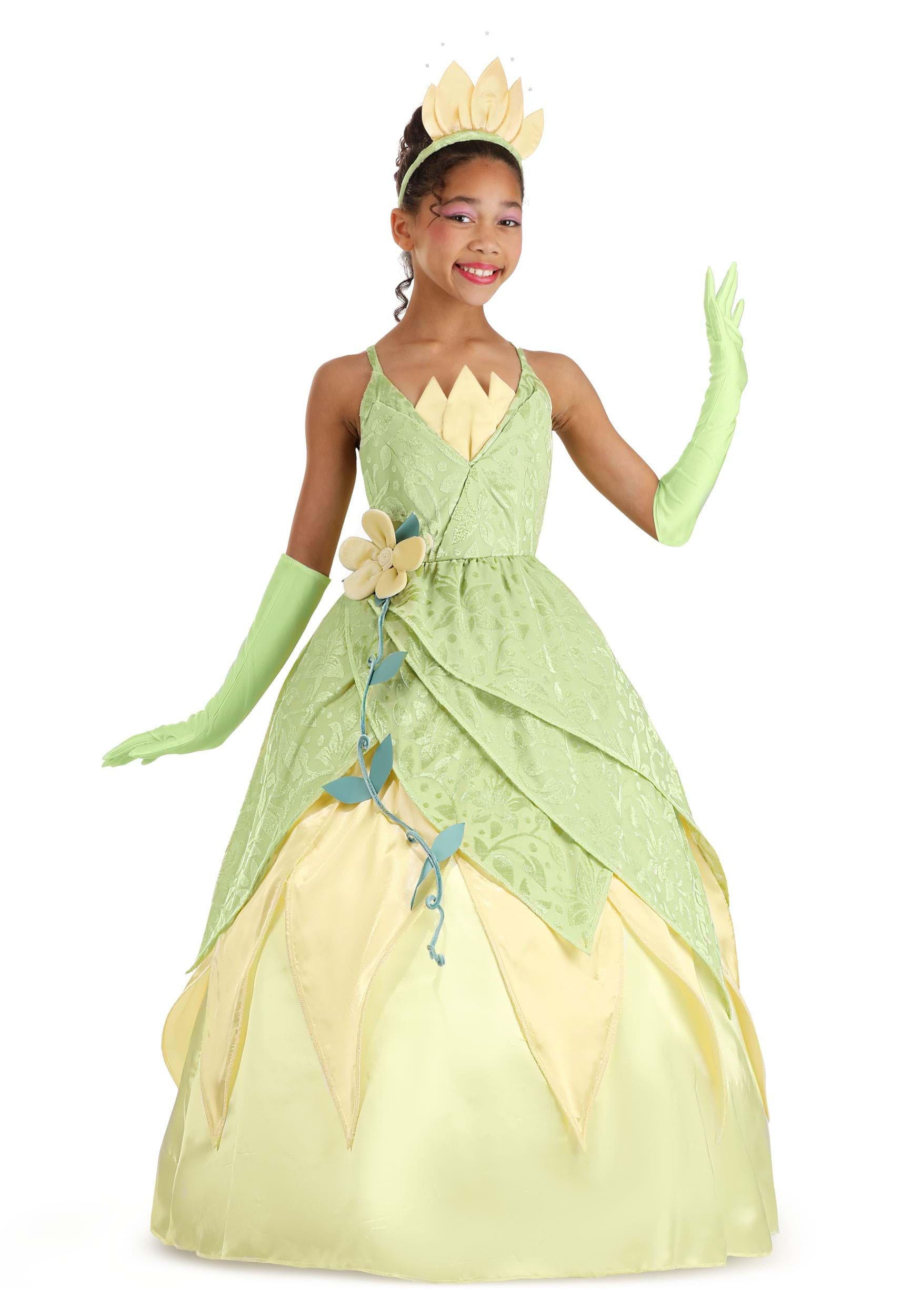 Girl's Disney Deluxe The Princess and the Frog Tiana Costume 13 Girl's Disney Deluxe The Princess and the Frog Tiana Costume