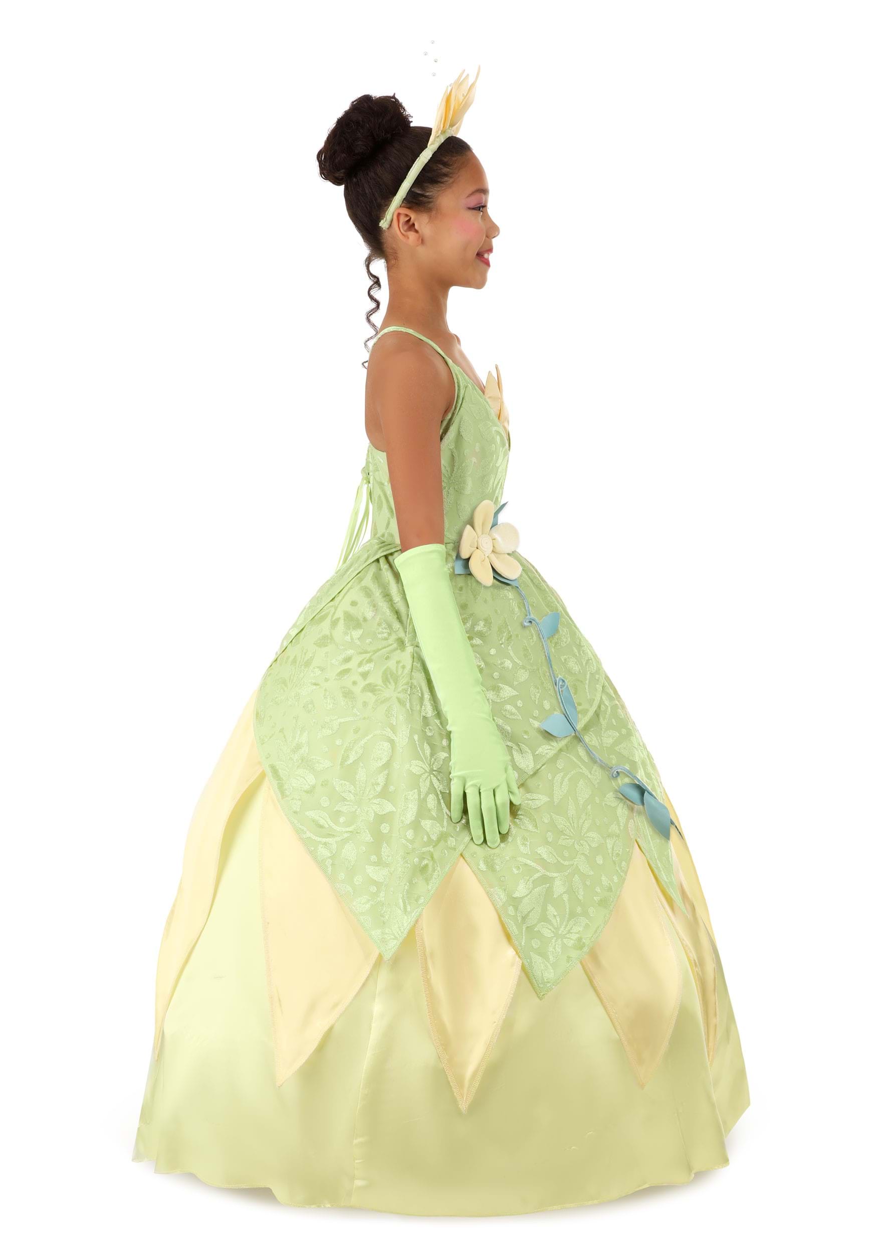 Girl's Disney Deluxe The Princess and the Frog Tiana Costume 14 Girl's Disney Deluxe The Princess and the Frog Tiana Costume
