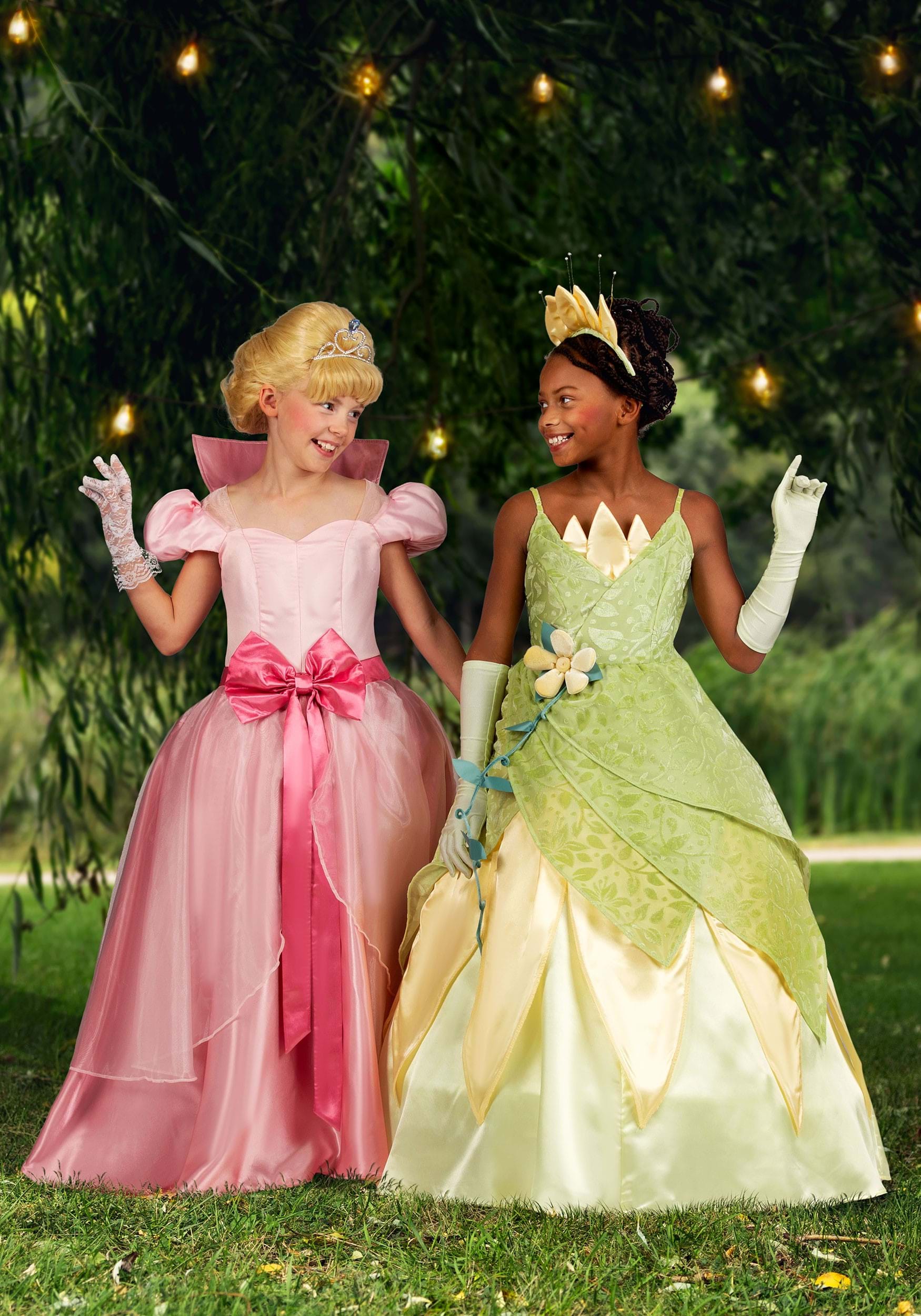 Girl's Disney Deluxe The Princess and the Frog Tiana Costume 4 Girl's Disney Deluxe The Princess and the Frog Tiana Costume