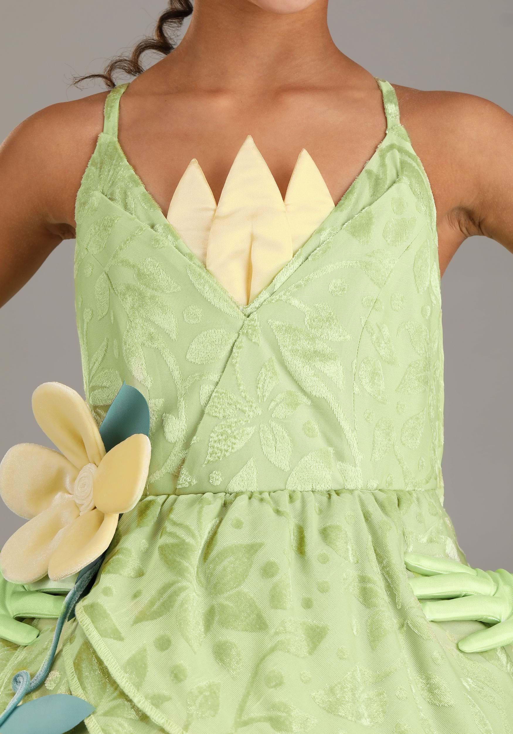 Girl's Disney Deluxe The Princess and the Frog Tiana Costume 6 Girl's Disney Deluxe The Princess and the Frog Tiana Costume