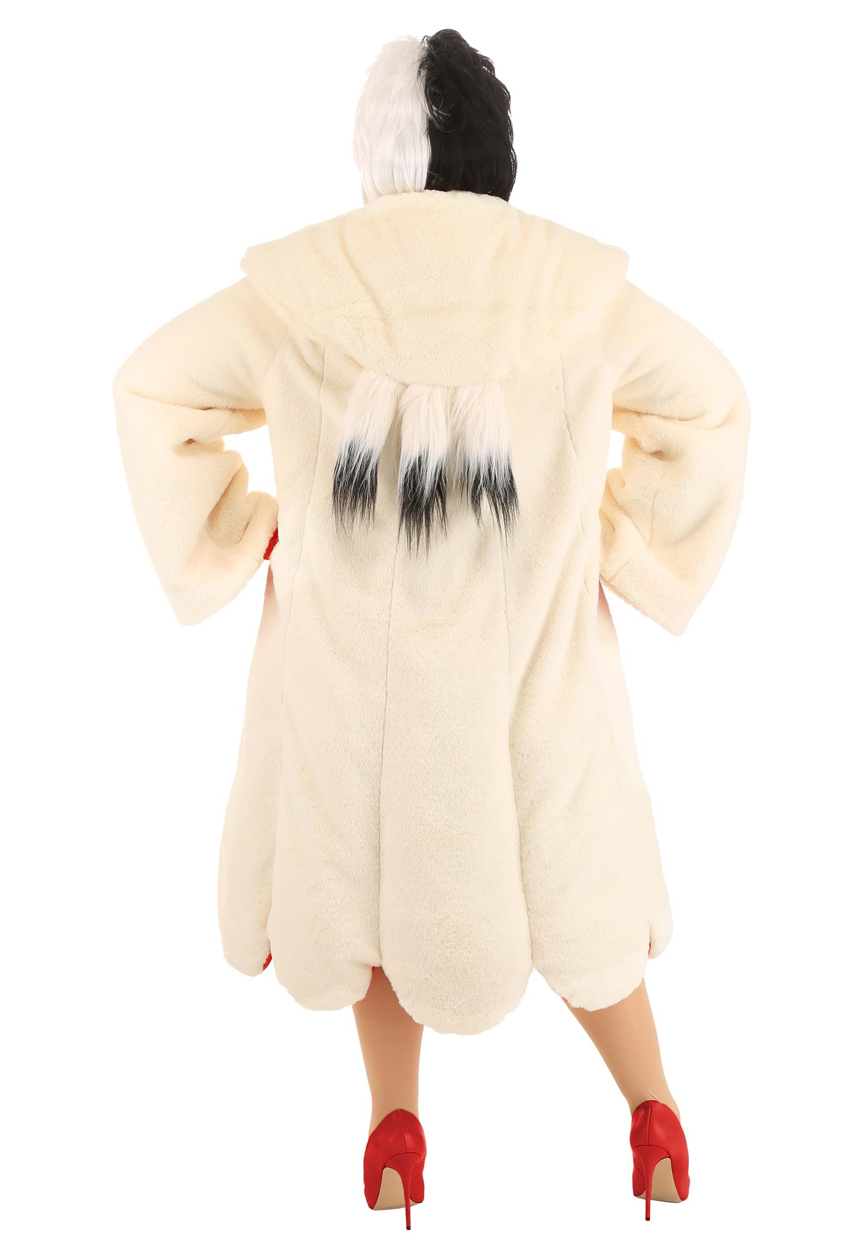 Cruella De Vil Coat Costume for Plus Size Women from Disney's 101 Dalmatians 6 Cruella De Vil Coat Costume for Plus Size Women from Disney's 101 Dalmatians