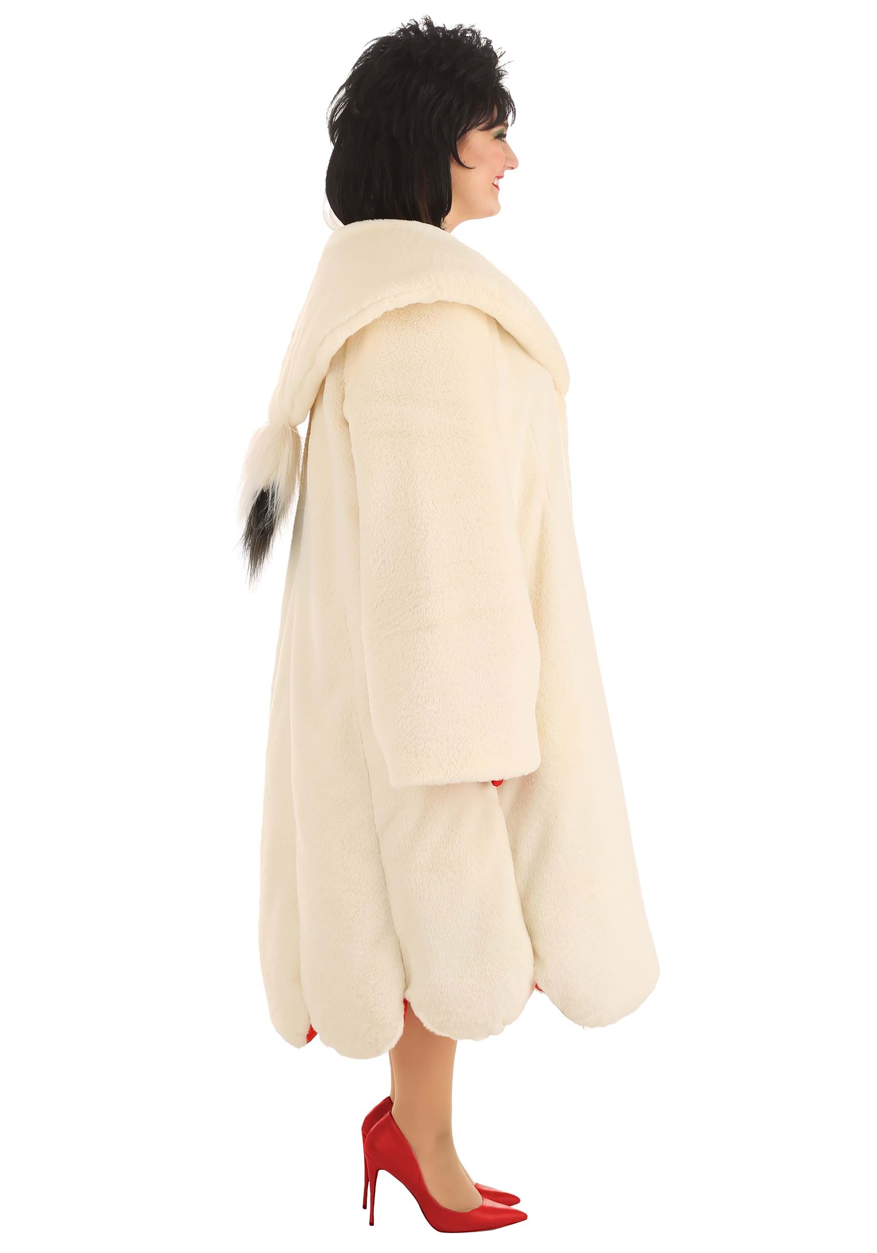 Cruella De Vil Coat Costume for Plus Size Women from Disney's 101 Dalmatians 8 Cruella De Vil Coat Costume for Plus Size Women from Disney's 101 Dalmatians