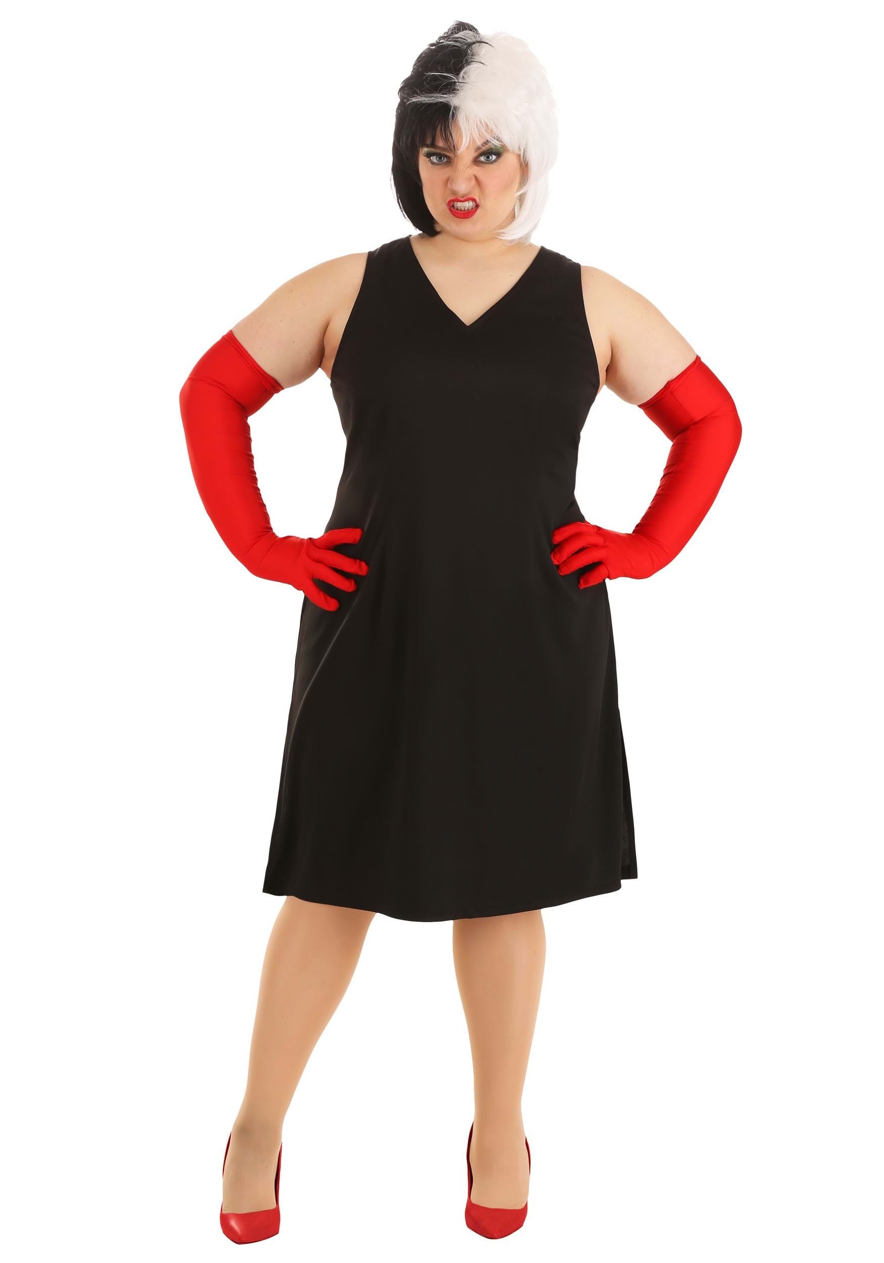 Cruella De Vil Coat Costume for Plus Size Women from Disney's 101 Dalmatians 9 Cruella De Vil Coat Costume for Plus Size Women from Disney's 101 Dalmatians