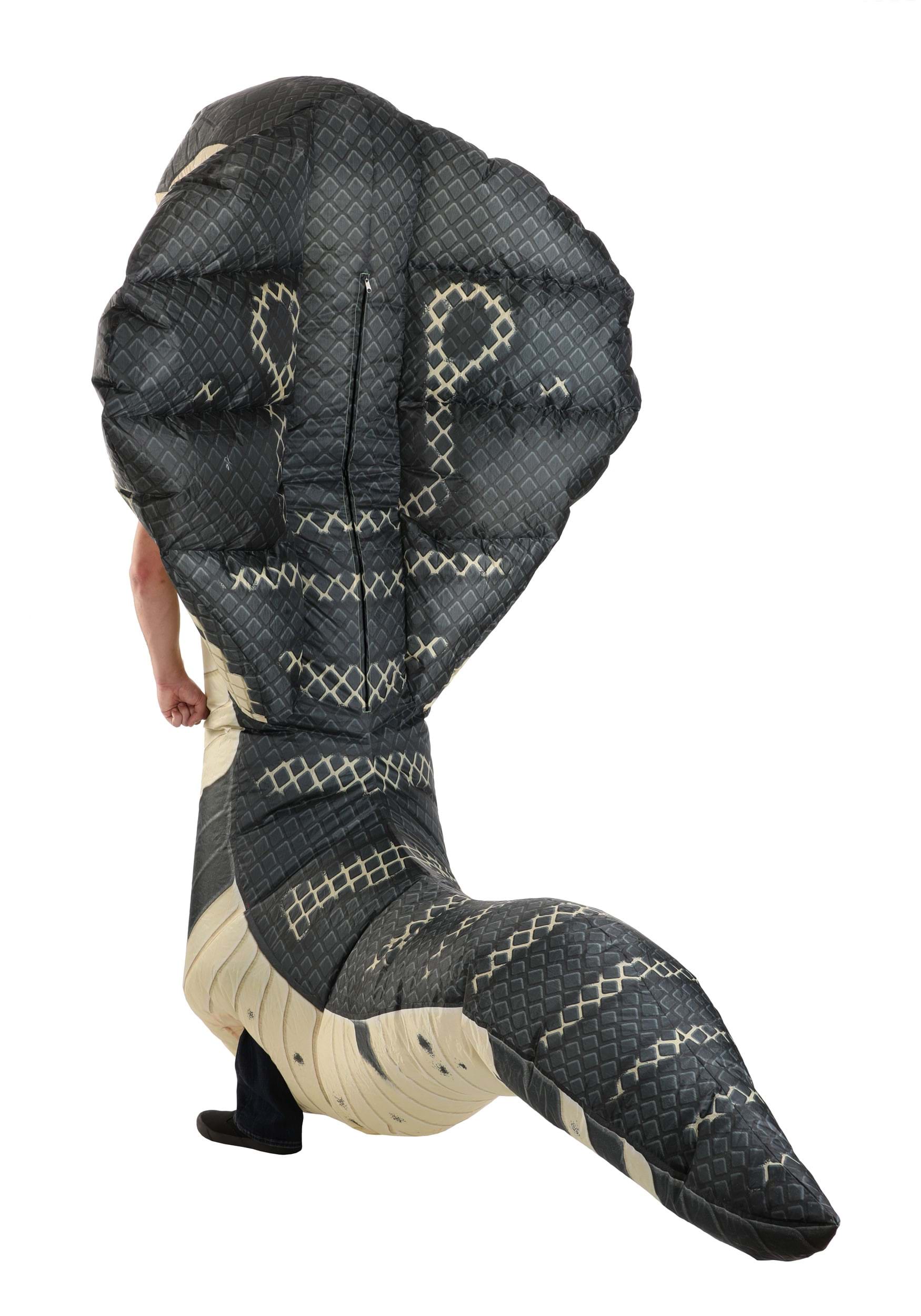 Adult Inflatable Hooded Snake Costume 2 Adult Inflatable Hooded Snake Costume