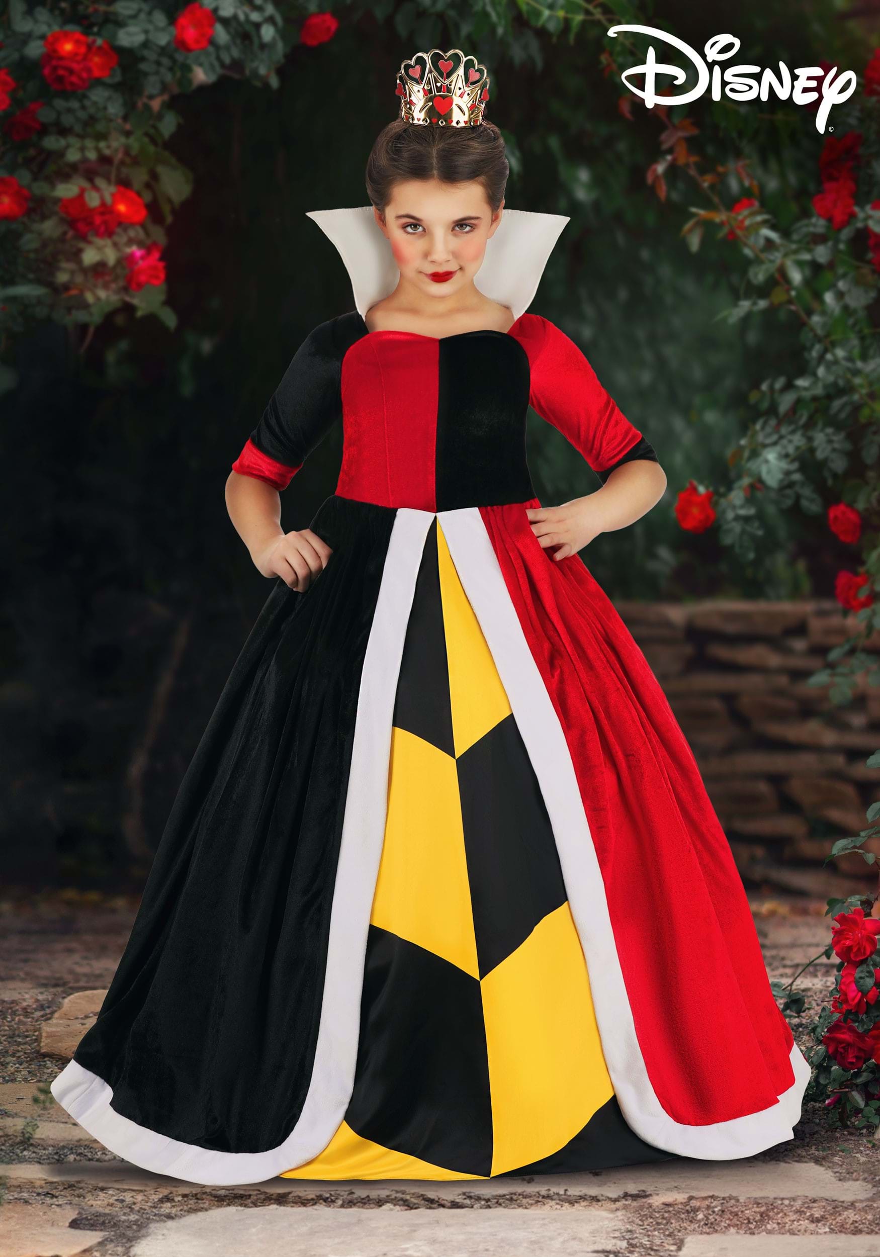 Deluxe Disney Alice in Wonderland Queen of Hearts Girl's Costume