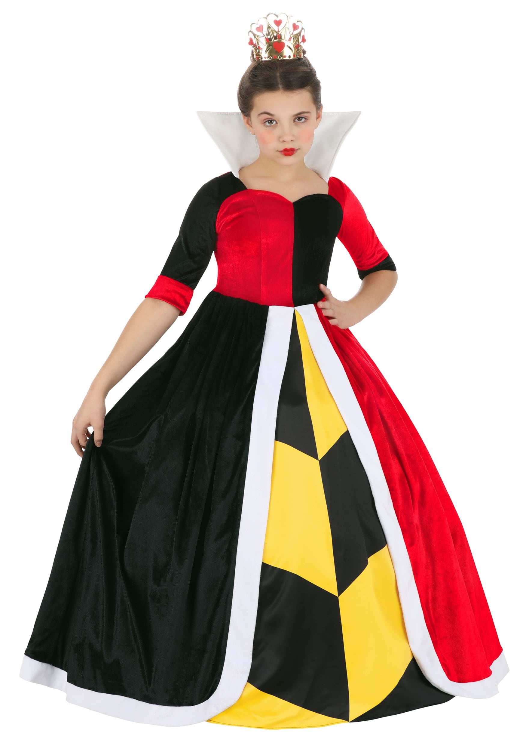 Deluxe Disney Alice in Wonderland Queen of Hearts Girl's Costume
