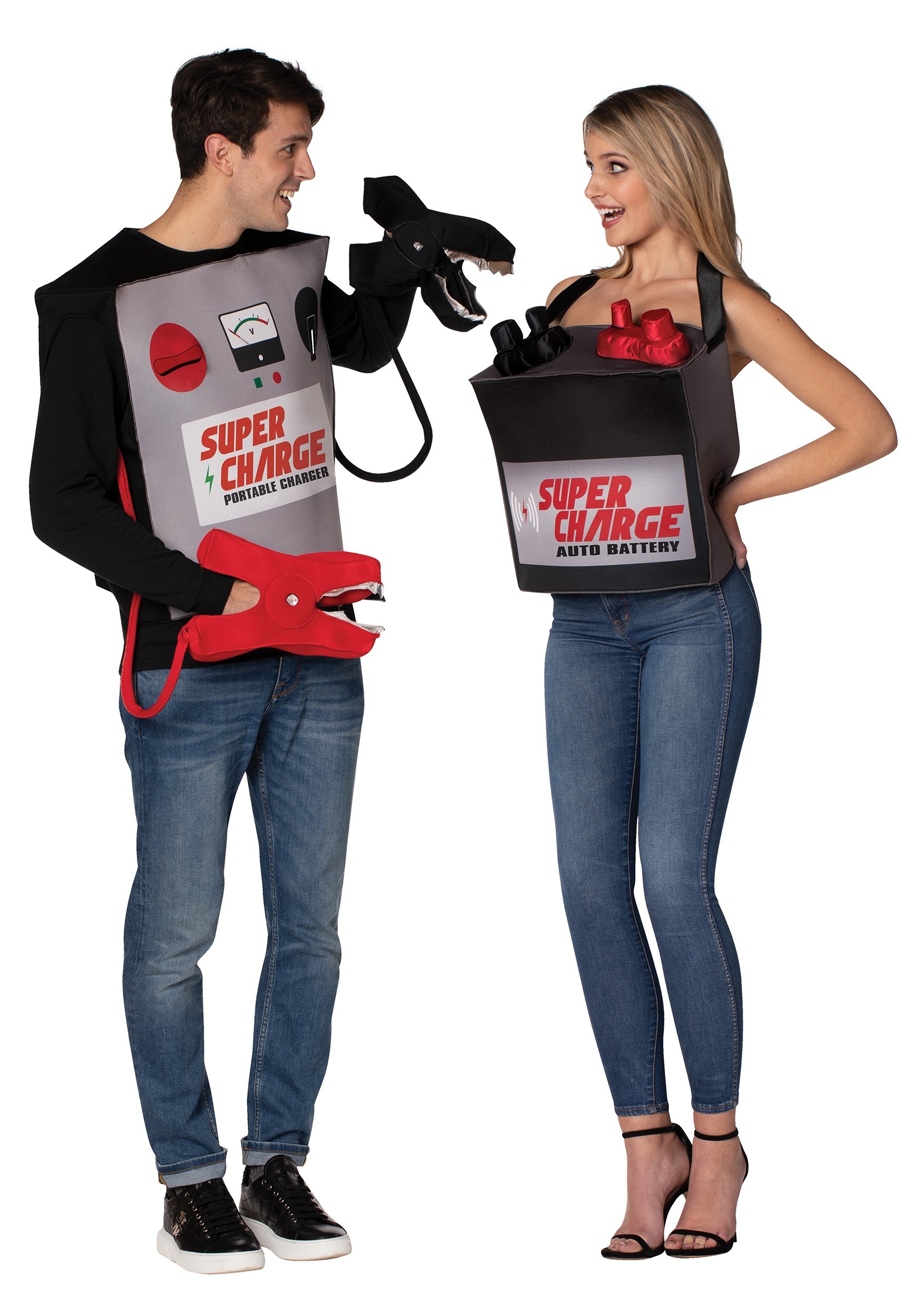 Battery & Jumper Cables Adult Couples Costume