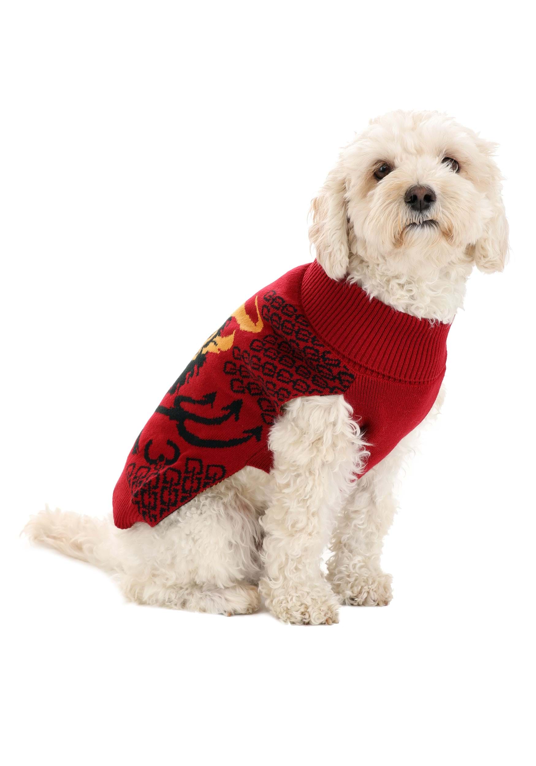 Red Krampus Holiday Sweater for Pets