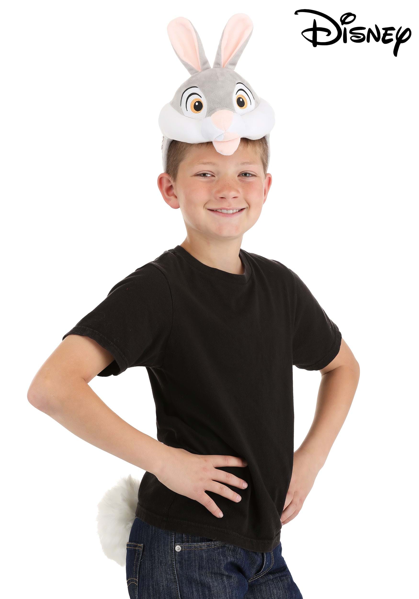 Adult Bambi Thumper Soft Headband & Tail Costume Kit