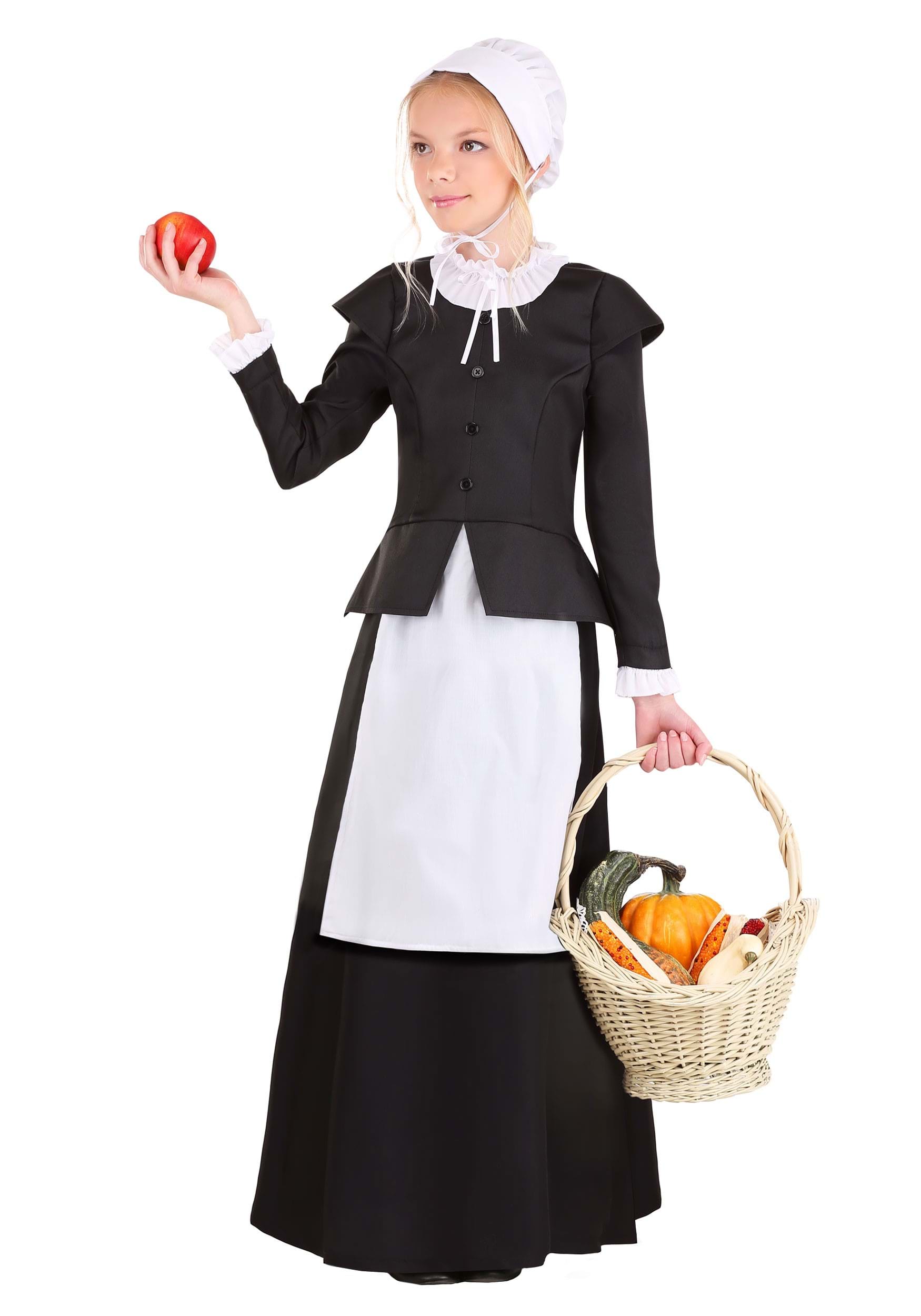 Thankful Girl's Pilgrim Costume