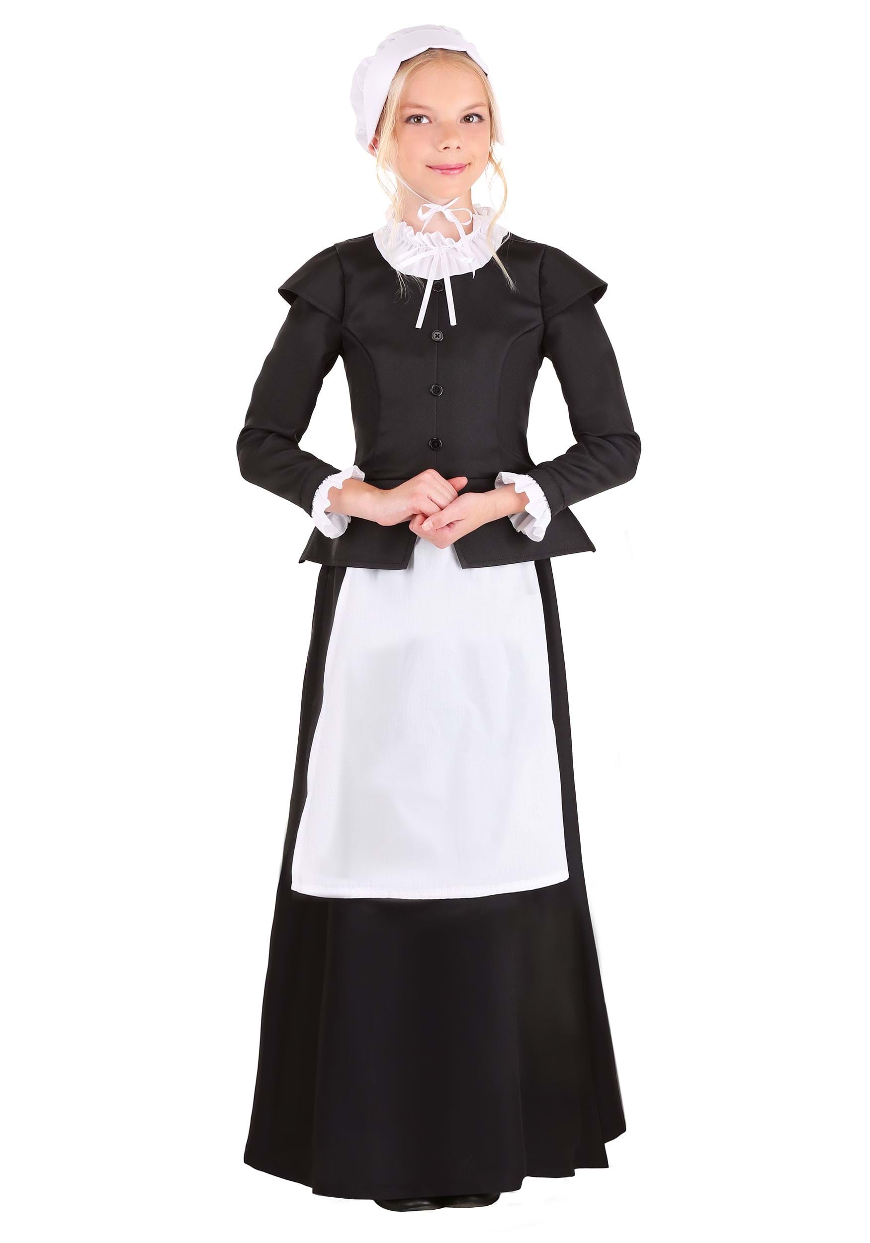 Thankful Girl's Pilgrim Costume