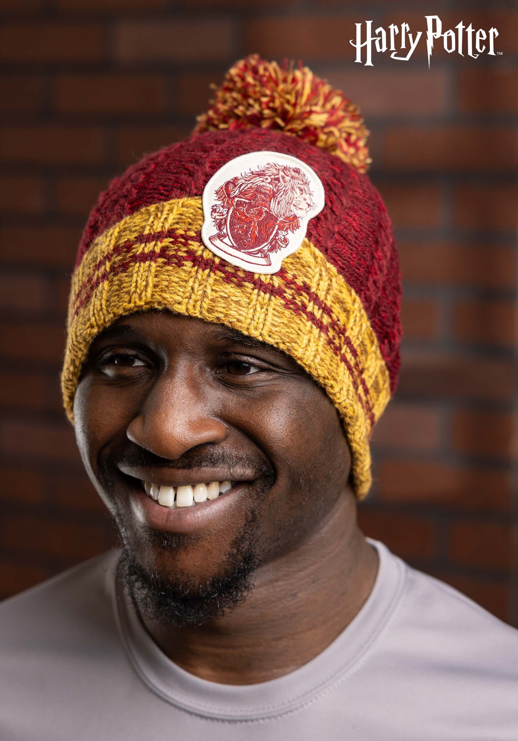 Harry Potter Gryffindor Heathered Pom Beanie